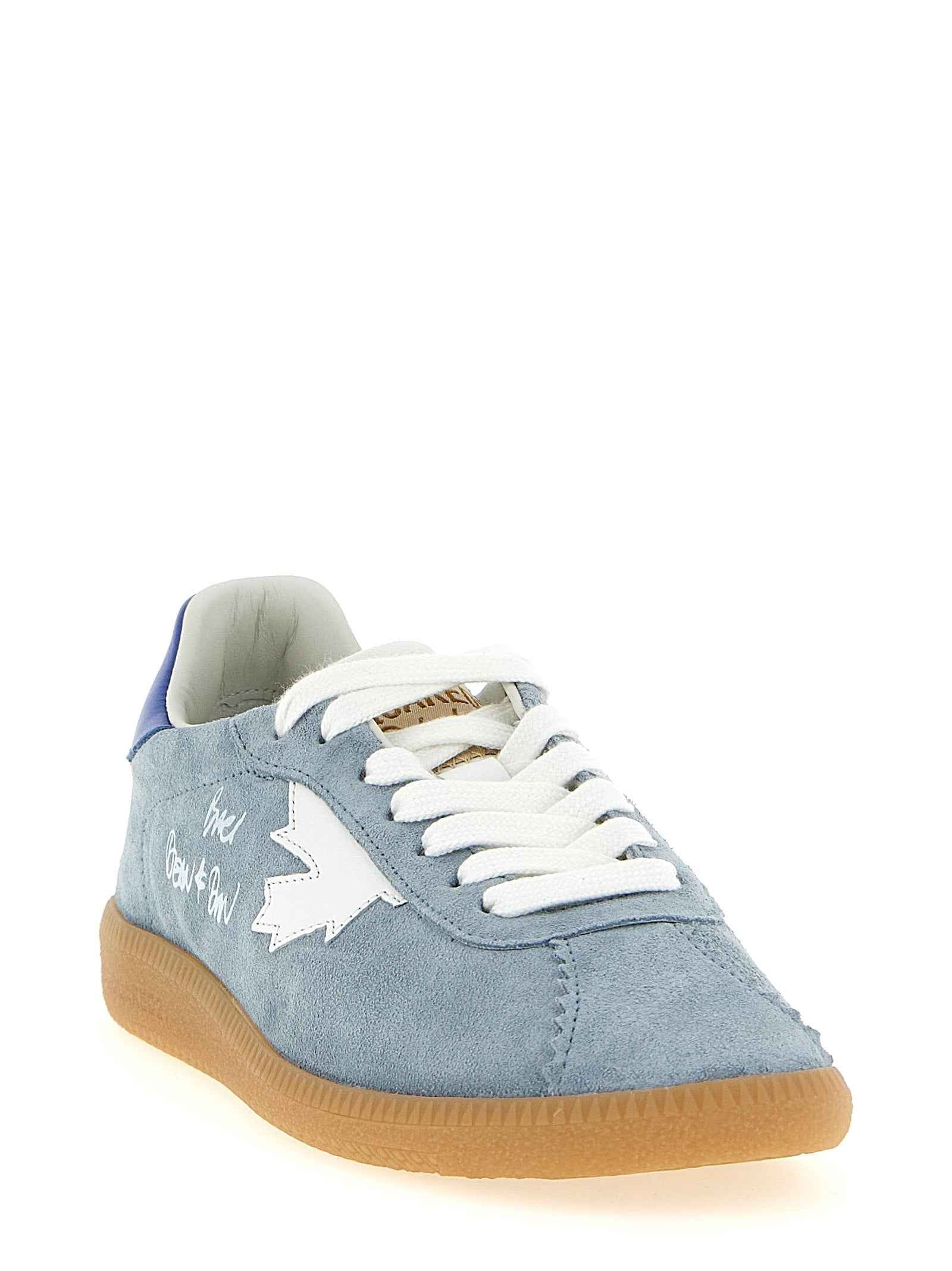Dsquared² Blue Calfskin Low Top Sneakers