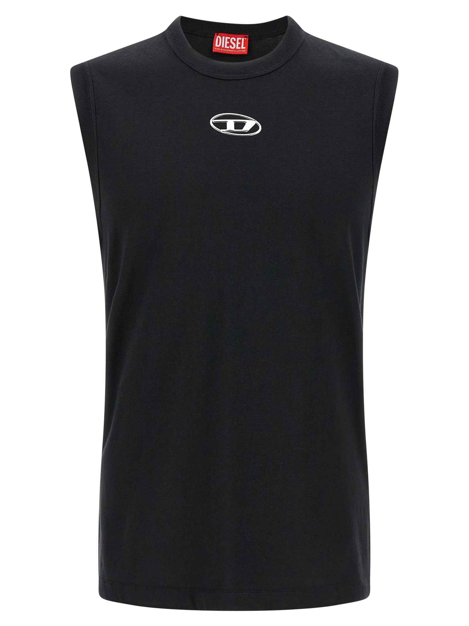 Diesel Black Cotton T-Shirt