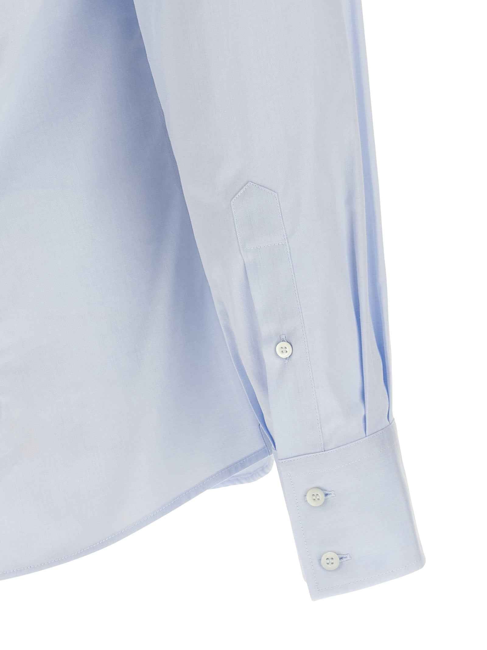 Brunello Cucinelli Blue Cotton Blouse