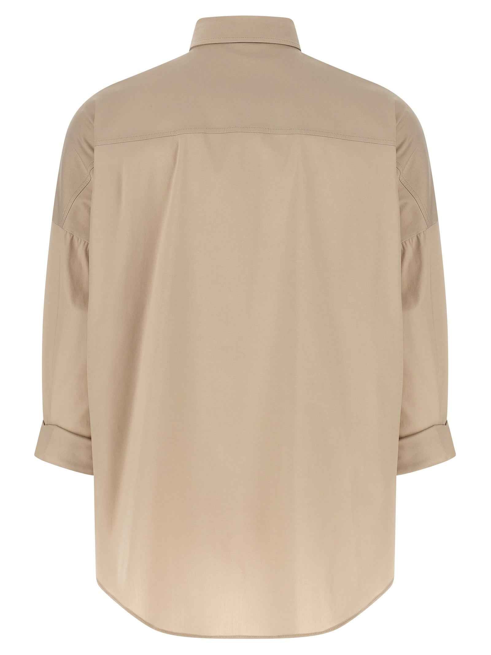 Brunello Cucinelli Beige Cotton Blouse