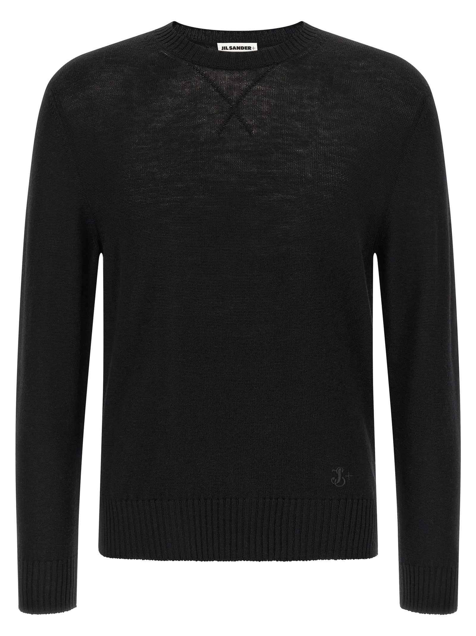 Jil Sander Black Virgin Wool Cardigan