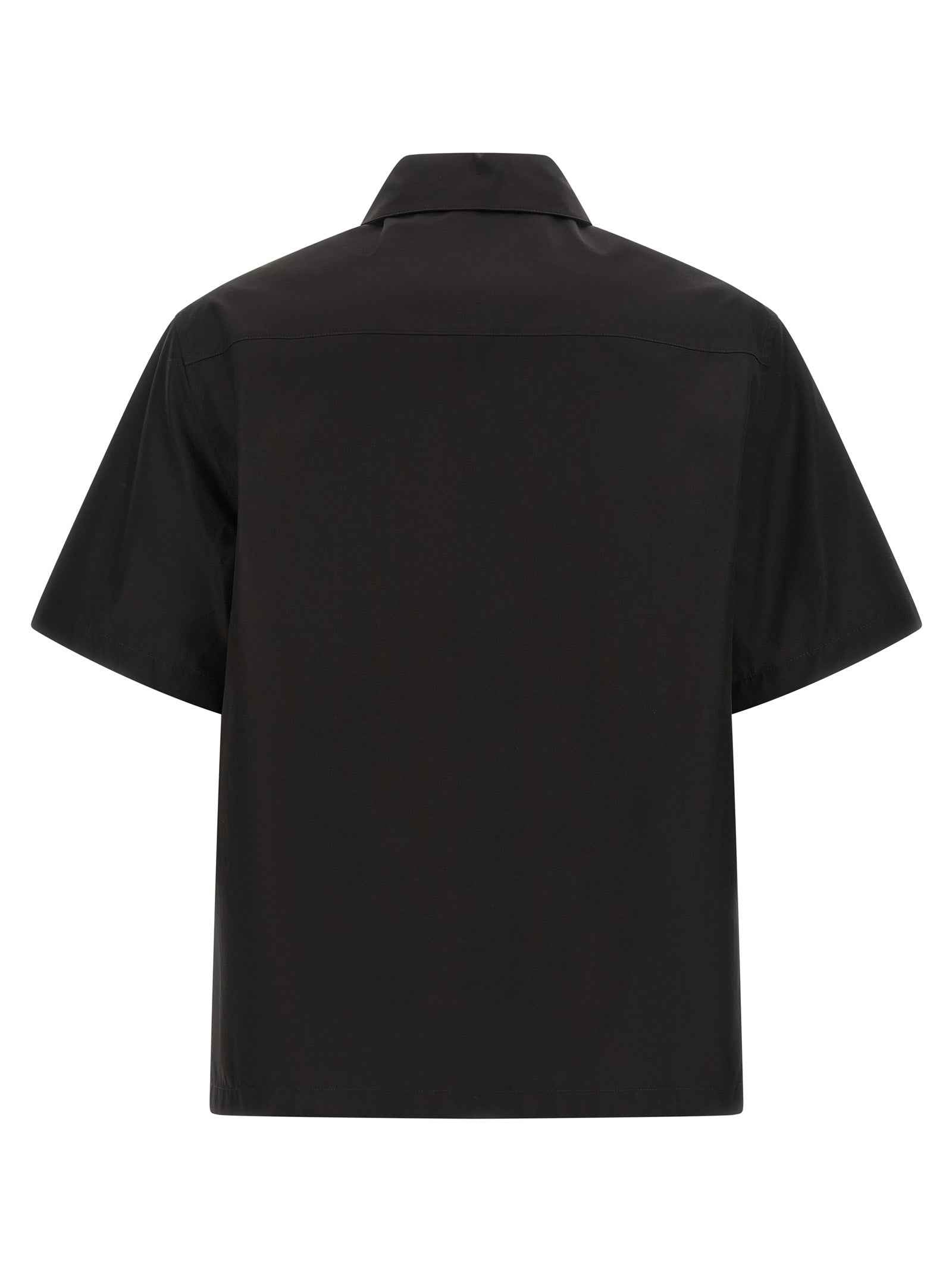 Jil Sander Black Cotton Blouse
