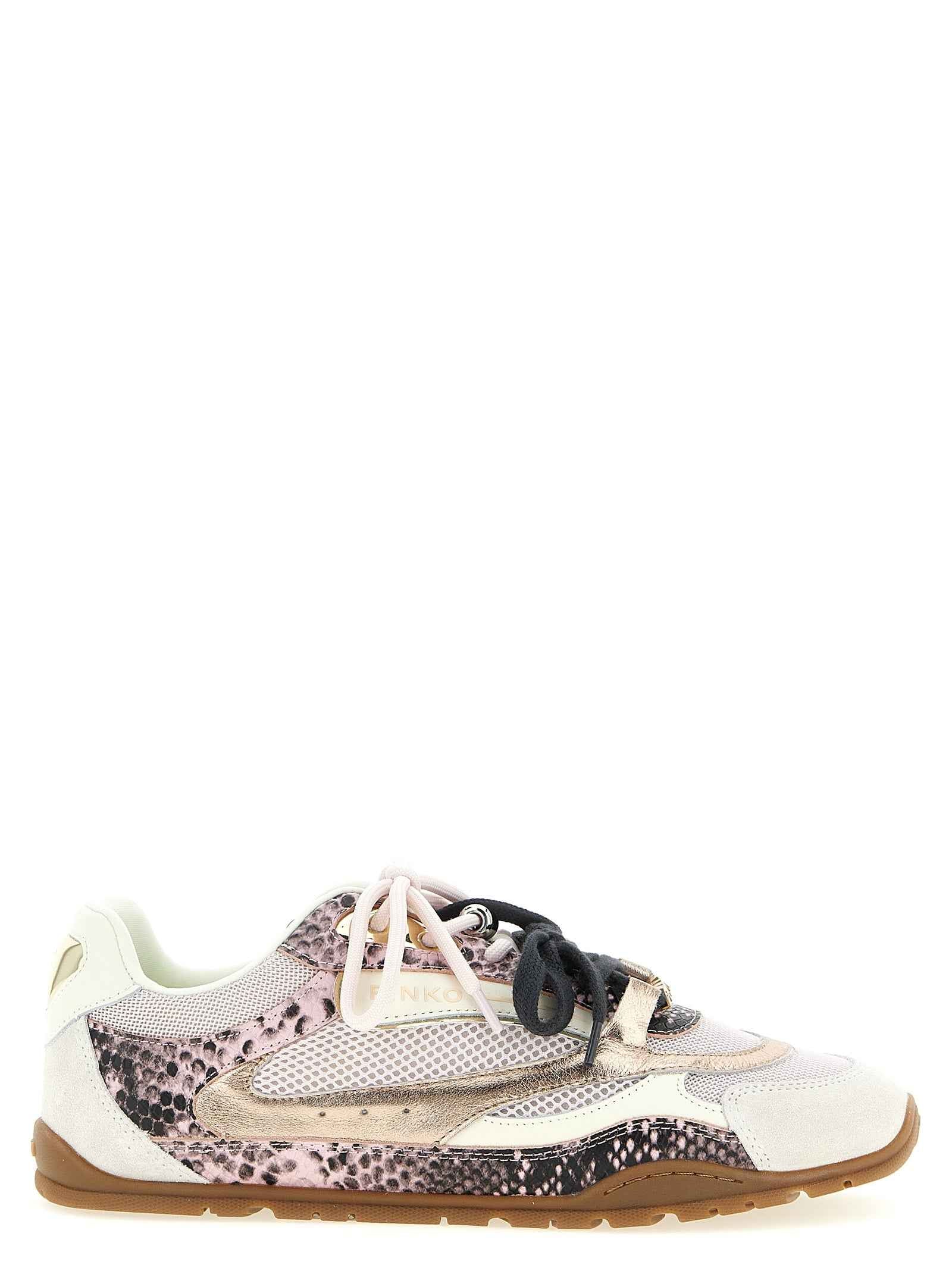 PINKO Multicolor Leather Low Top Sneakers