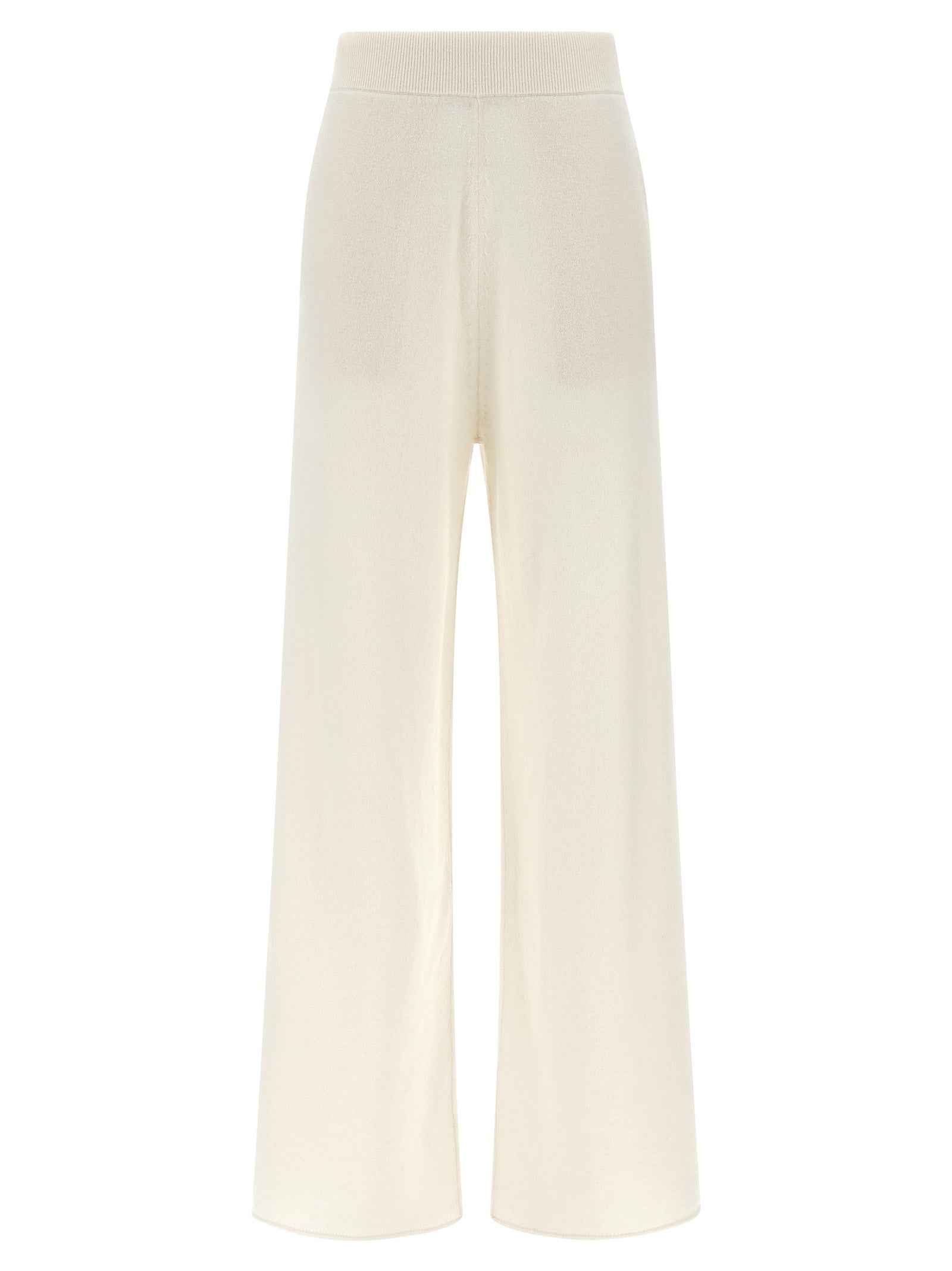 Max Mara White Cashmere Casual Pants