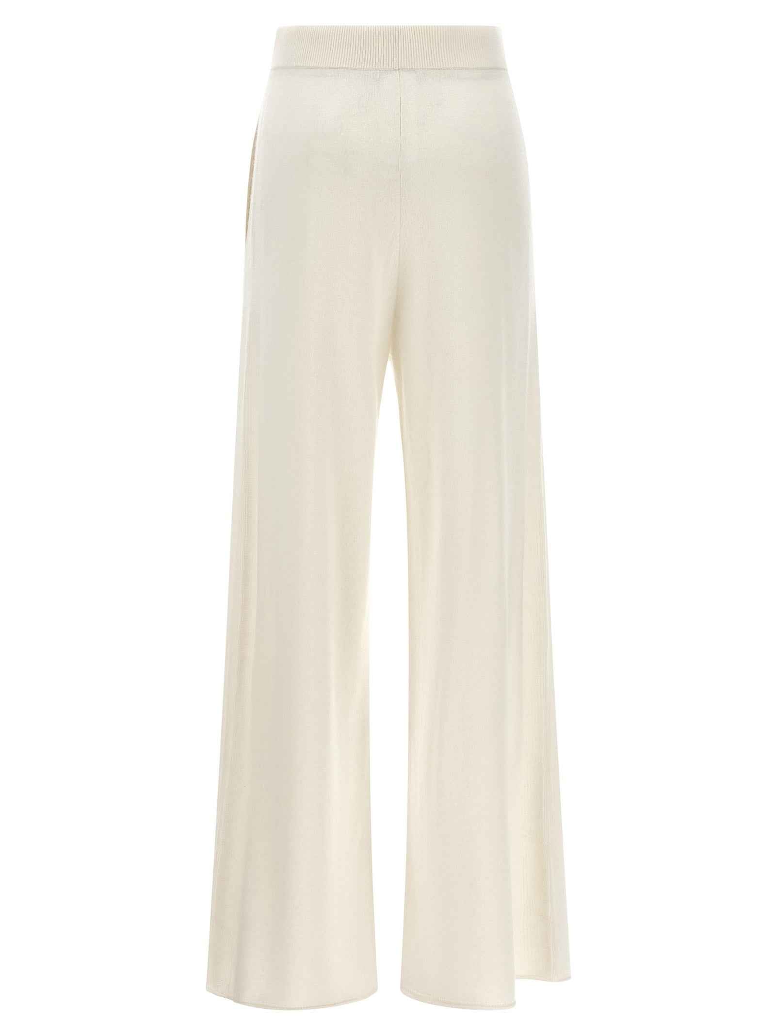 Max Mara White Cashmere Casual Pants