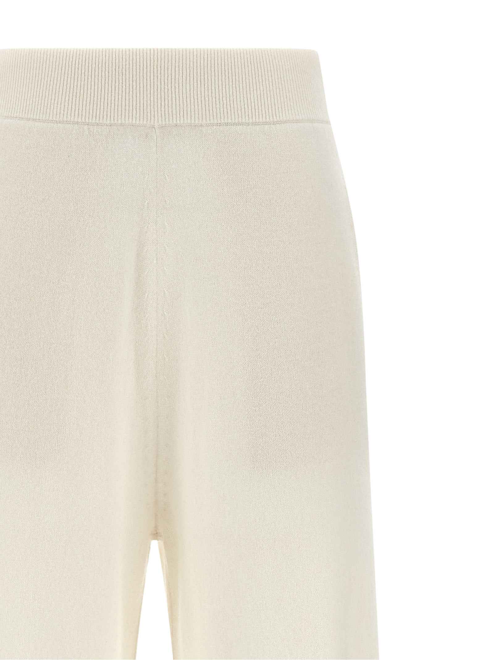 Max Mara White Cashmere Casual Pants