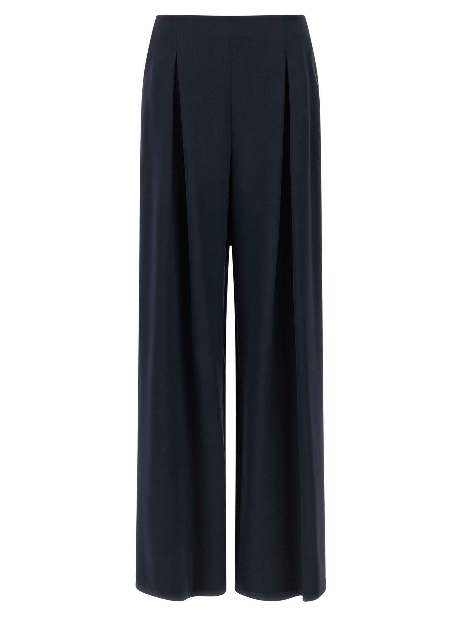 Max Mara Blue Silk Casual Pants