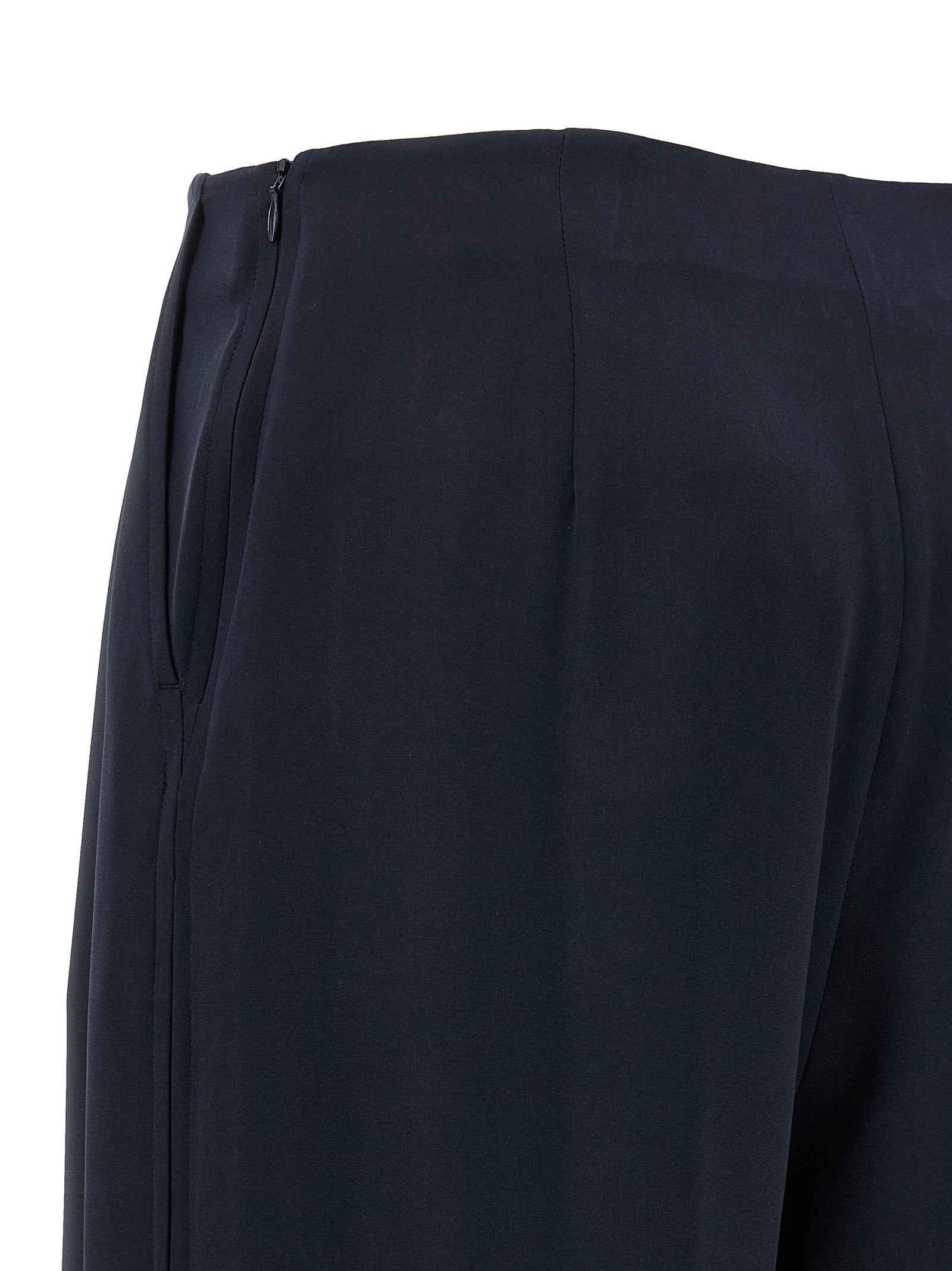 Max Mara Blue Silk Casual Pants