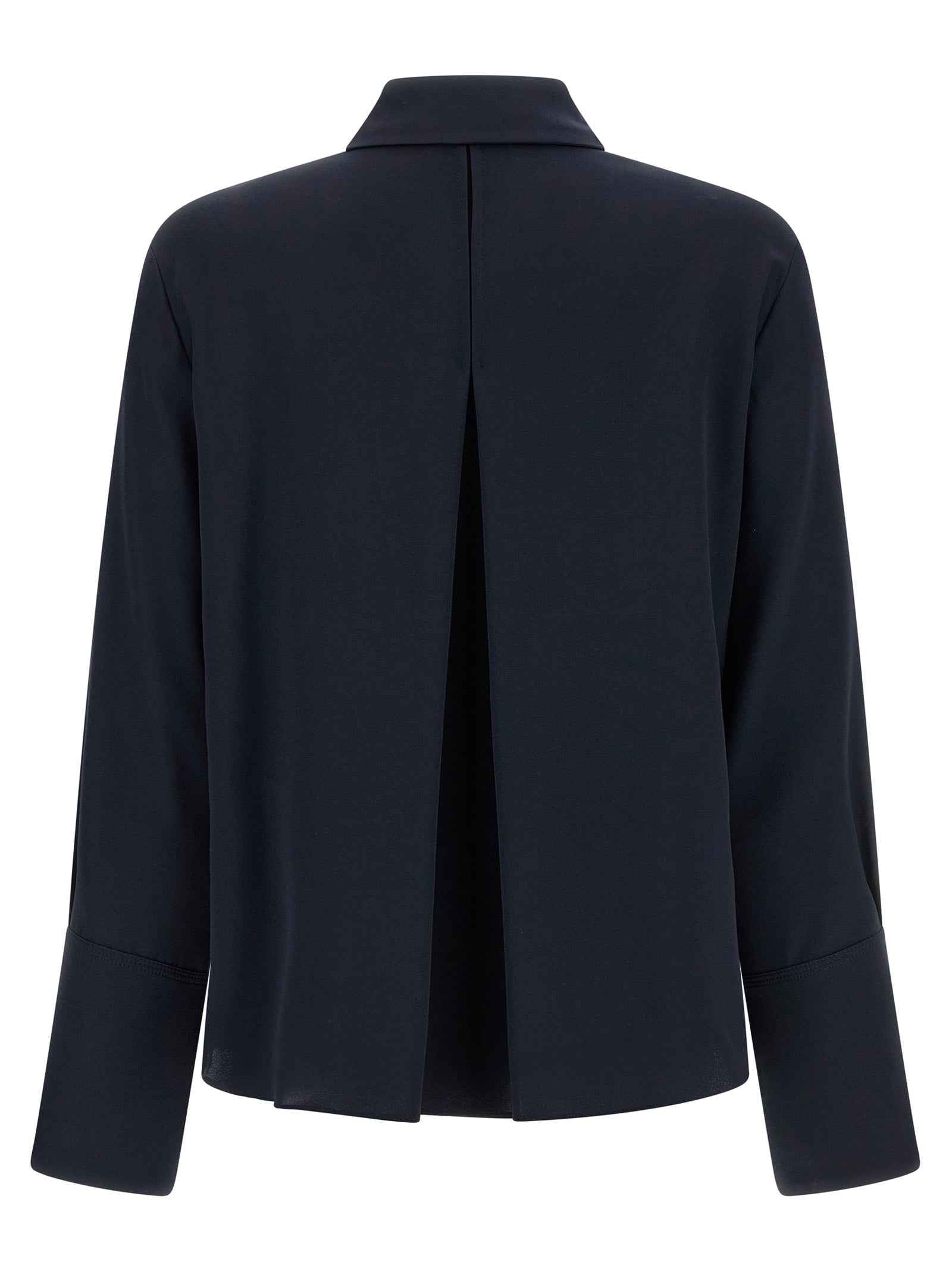 Max Mara Blue Silk Blouse