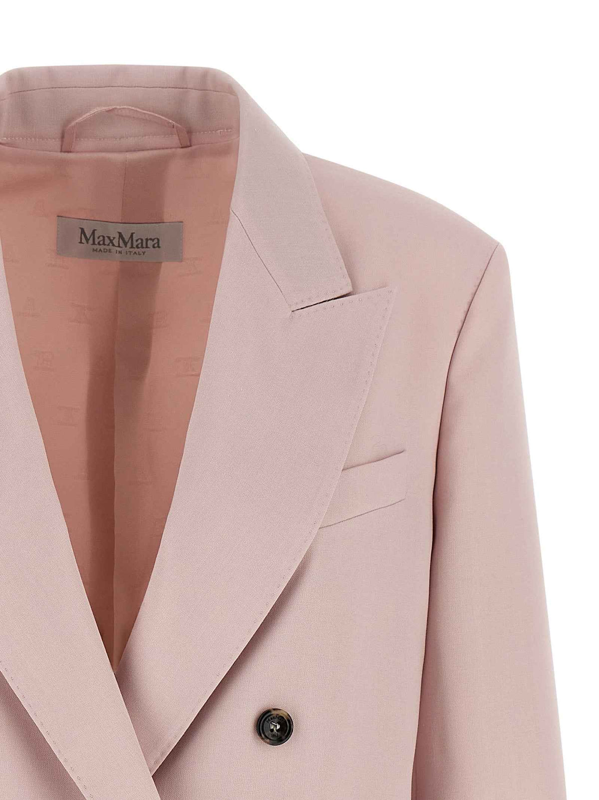 Max Mara Multicolor Virgin Wool Blazer