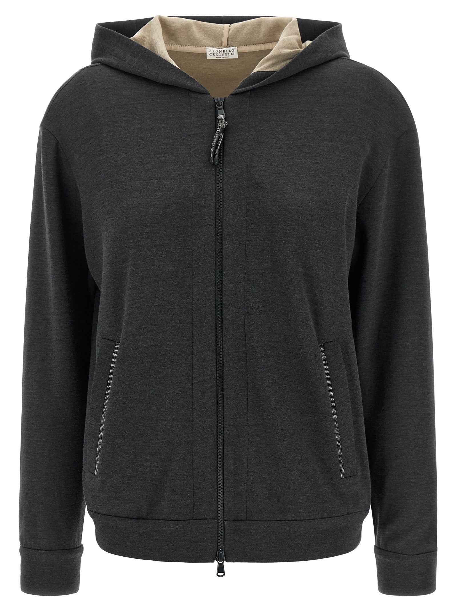 Brunello Cucinelli Gray Cotton Hoodie