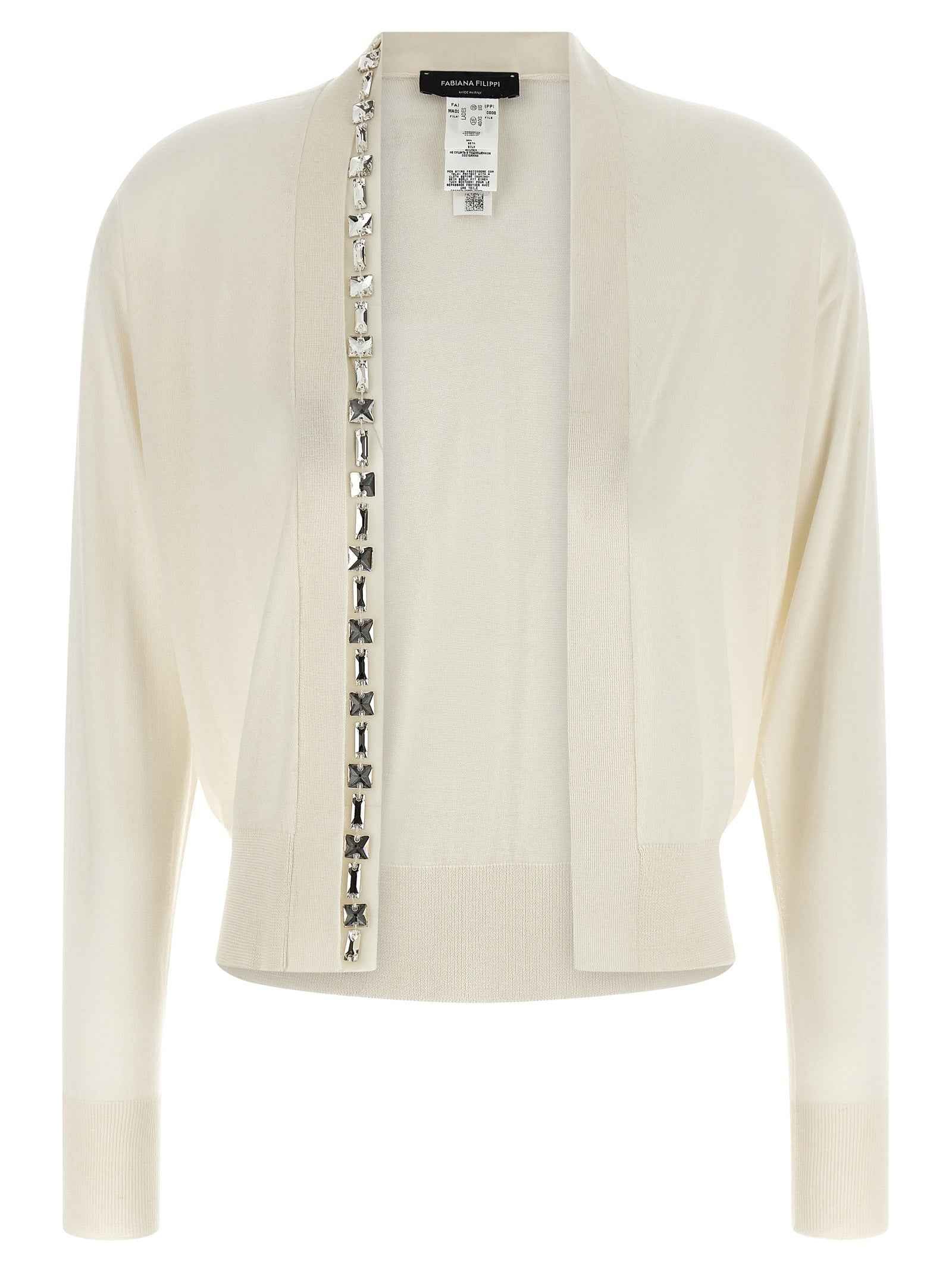 Fabiana Filippi White Cashmere Cardigan