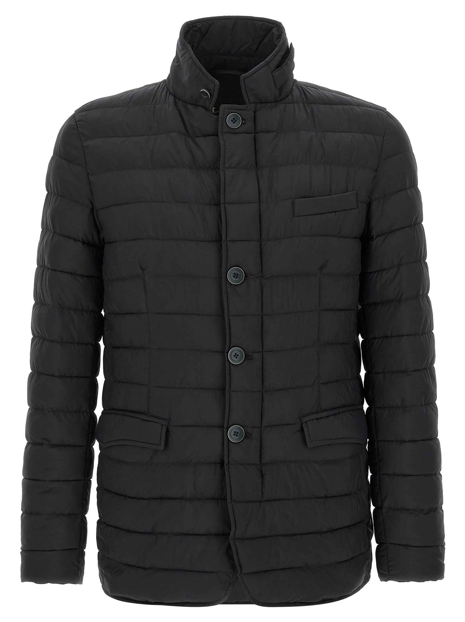 Herno Blue Polyamide Full-Length Jacket
