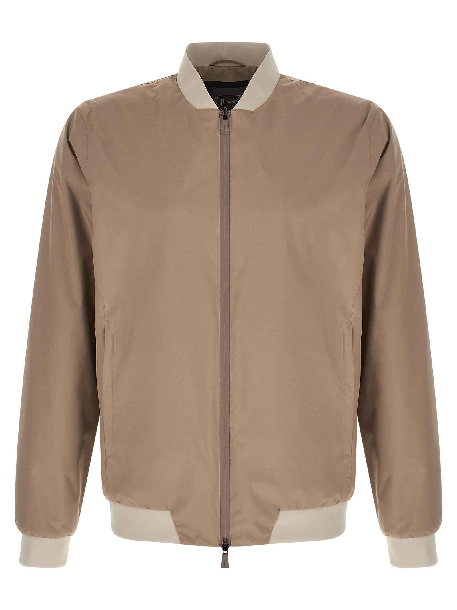 Herno Beige Polyester Bomber