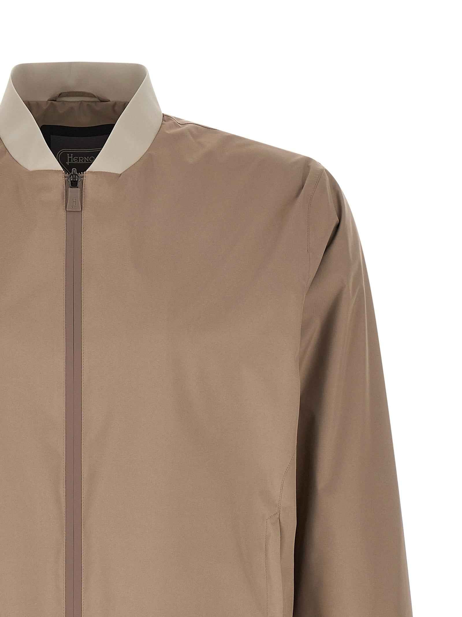 Herno Beige Polyester Bomber