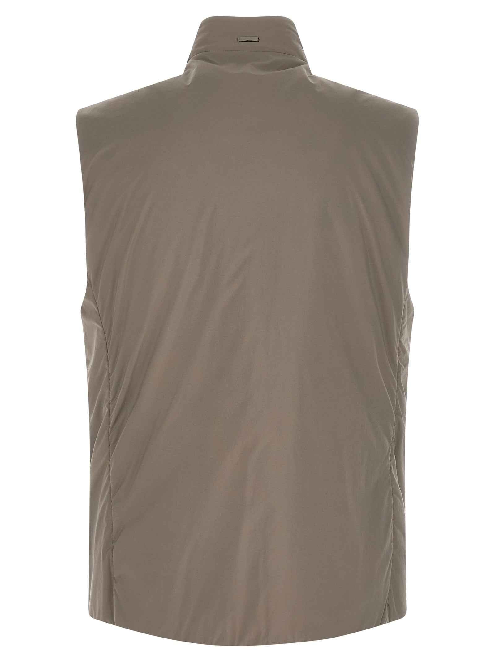 Herno Gray Polyamide Sleeveless Jacket