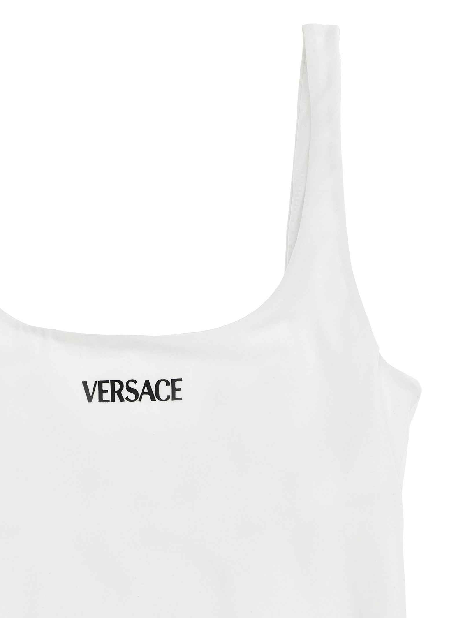 Versace White Nylon One-Piece Swimsuit