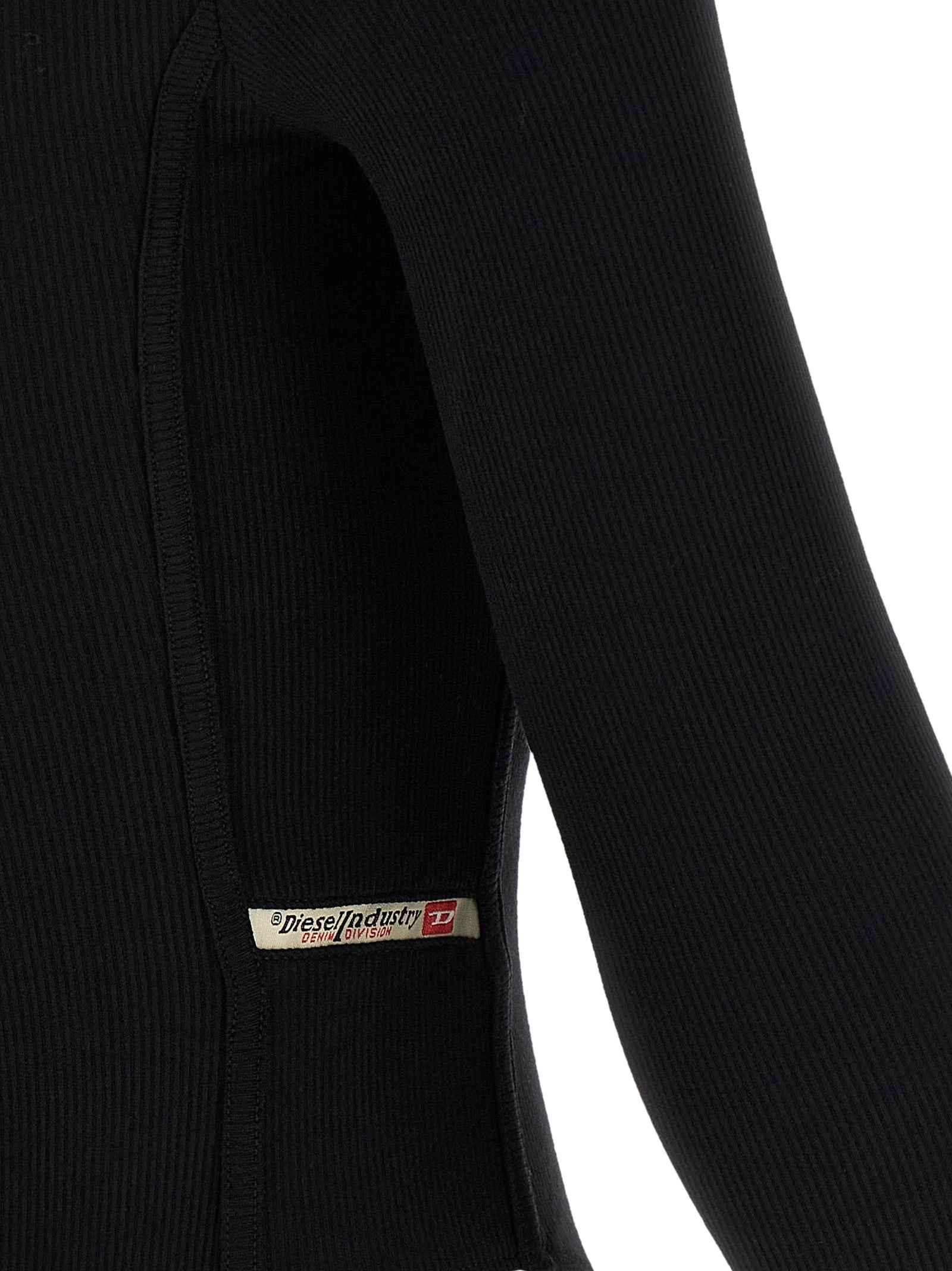 Diesel Black Viscose Bodysuit