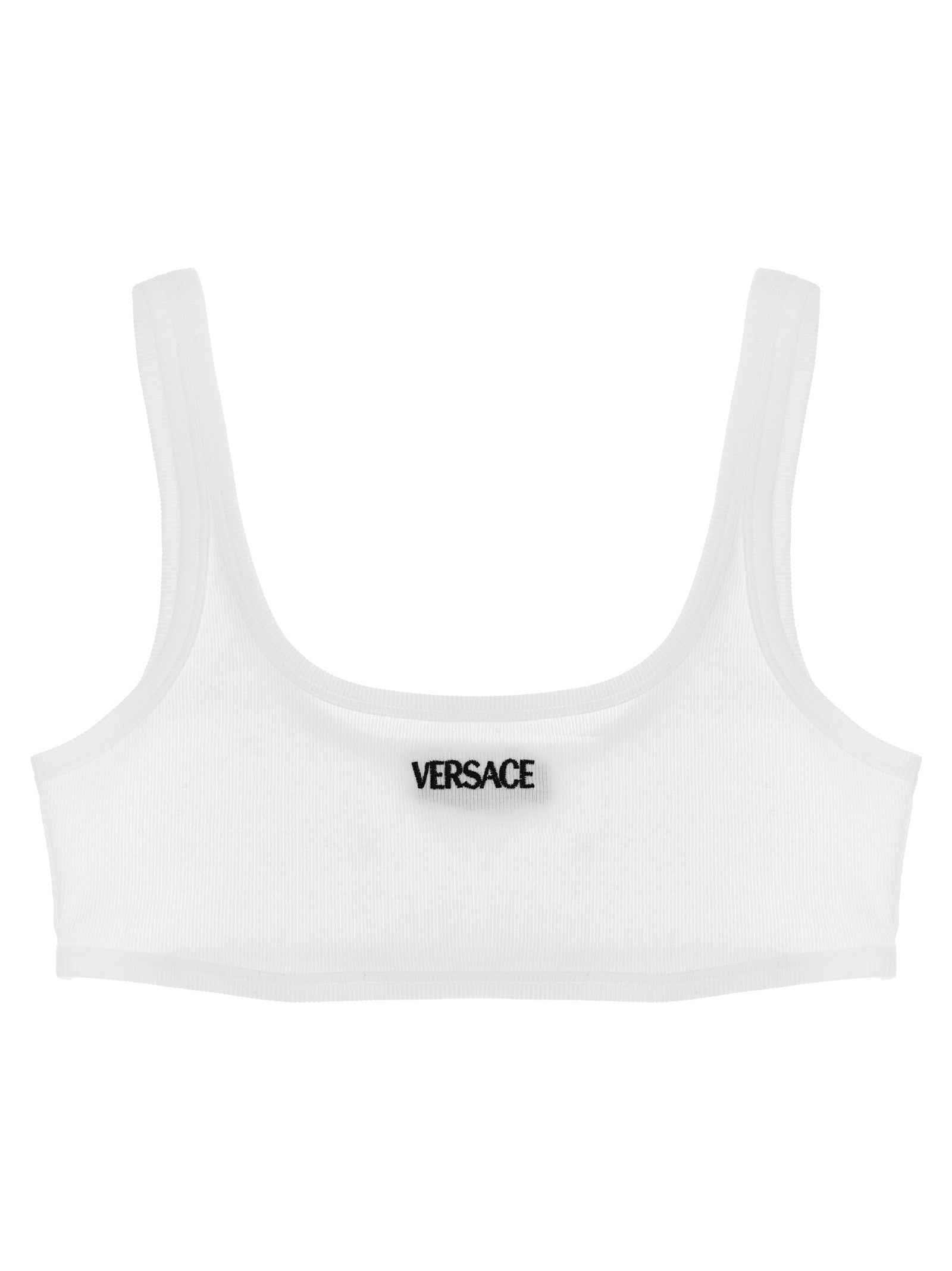 Versace White Cotton Bra