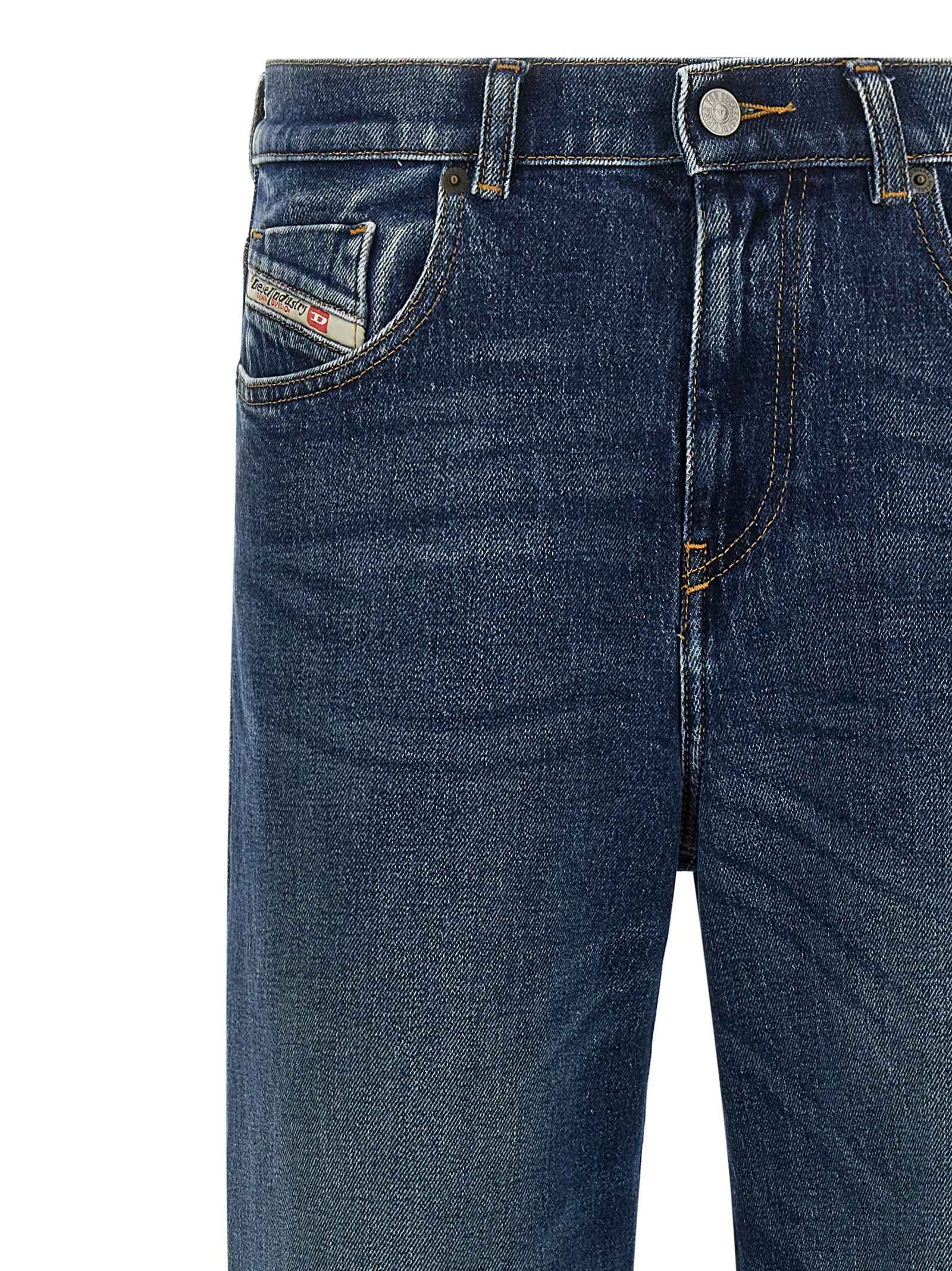 Diesel Blue Cotton Flared Jeans
