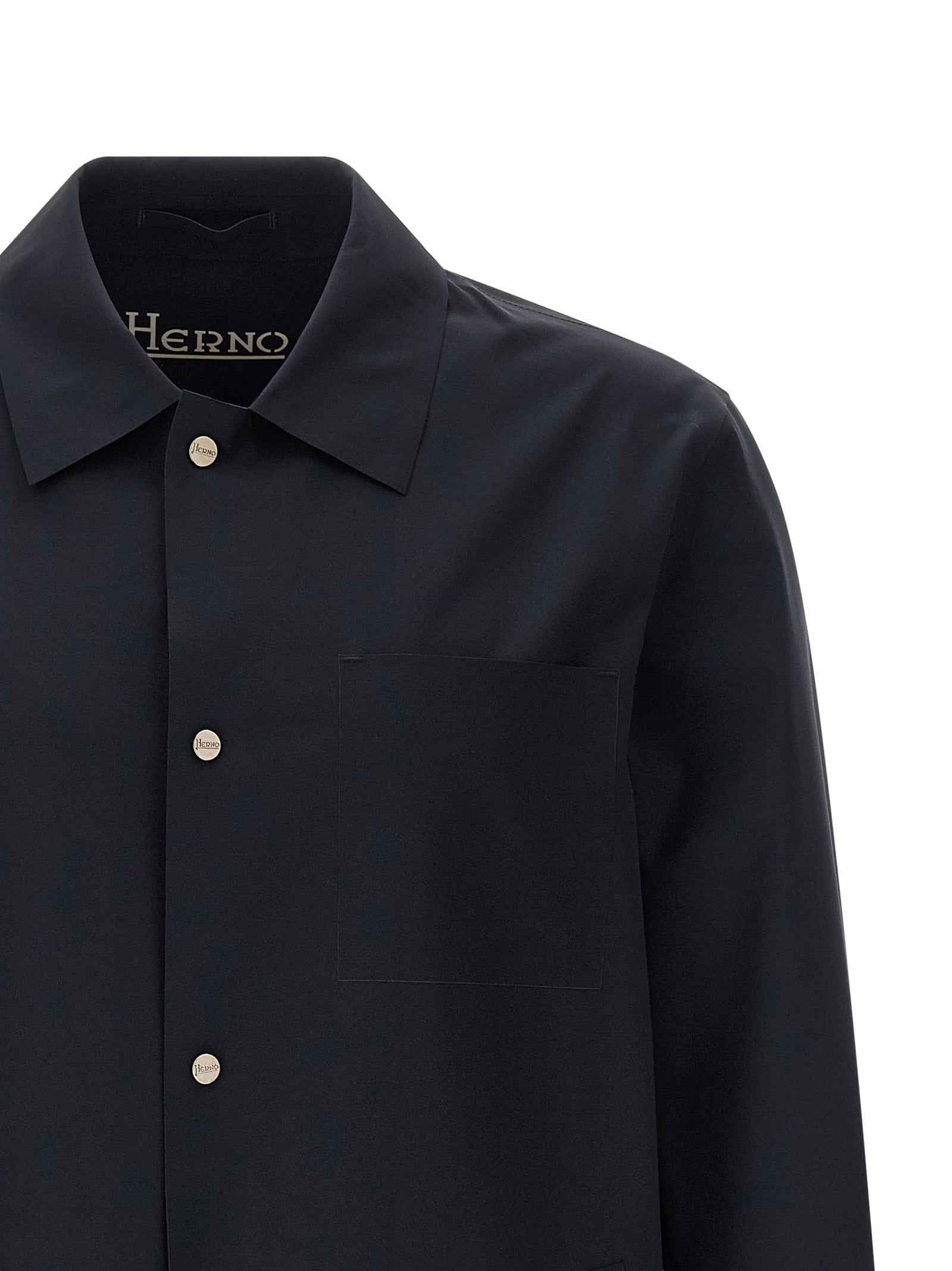 Herno Blue Polyamide Shell Jacket