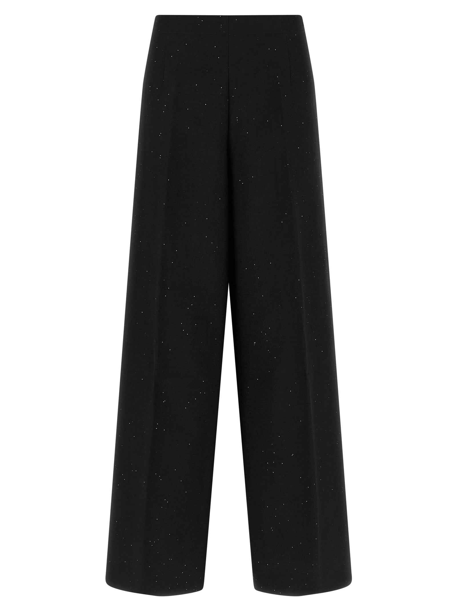 Herno Black Viscose Pants