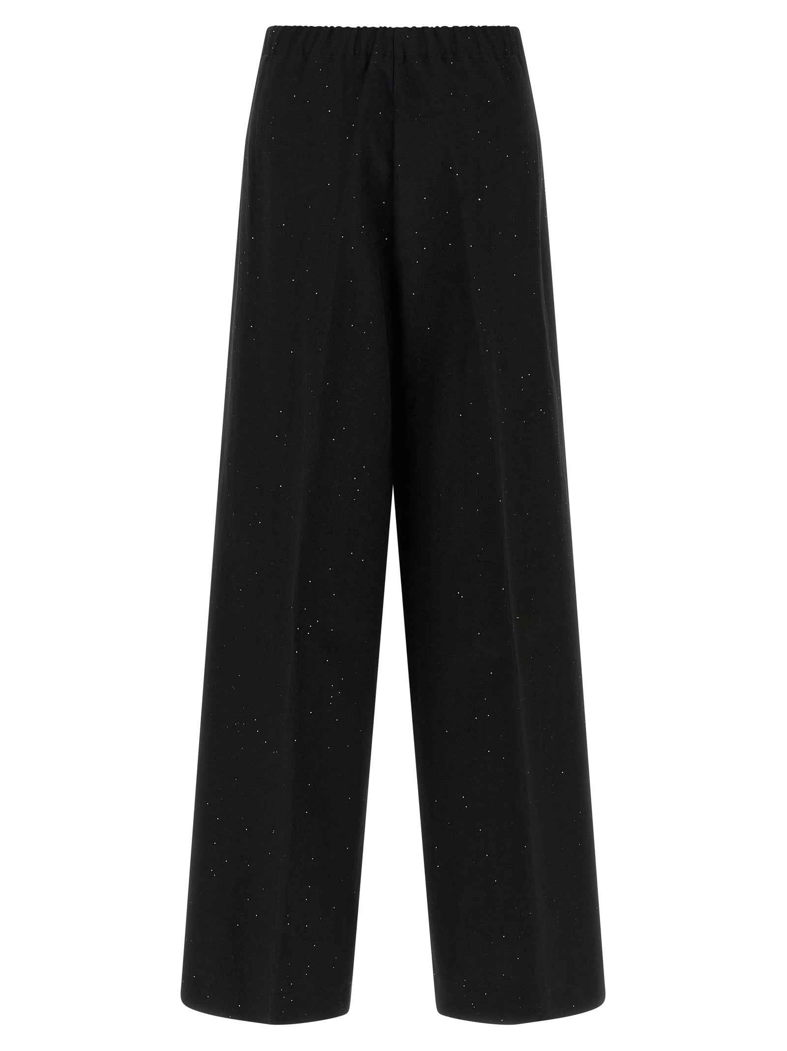 Herno Black Viscose Pants