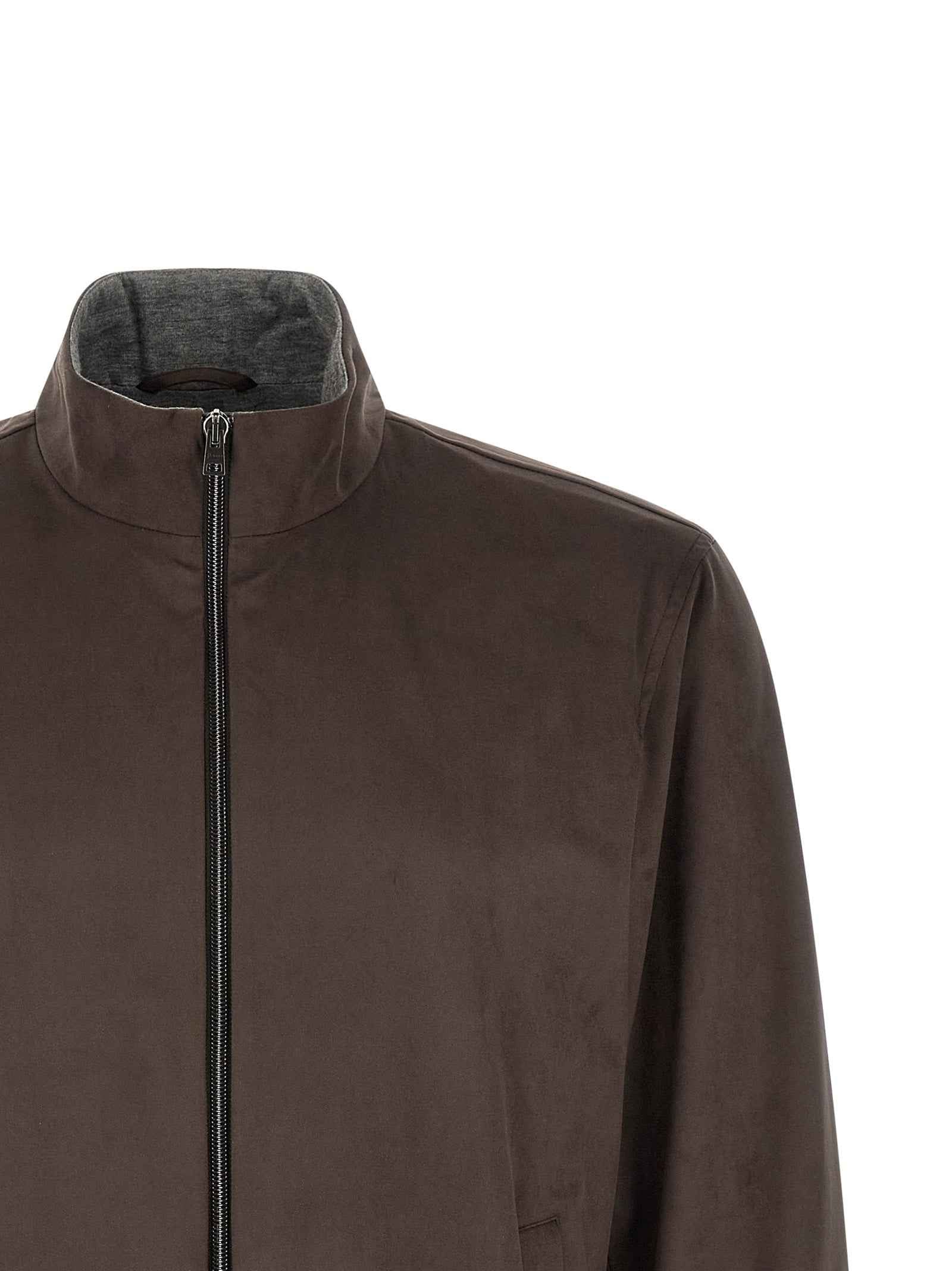 Herno Brown Polyester Jacket