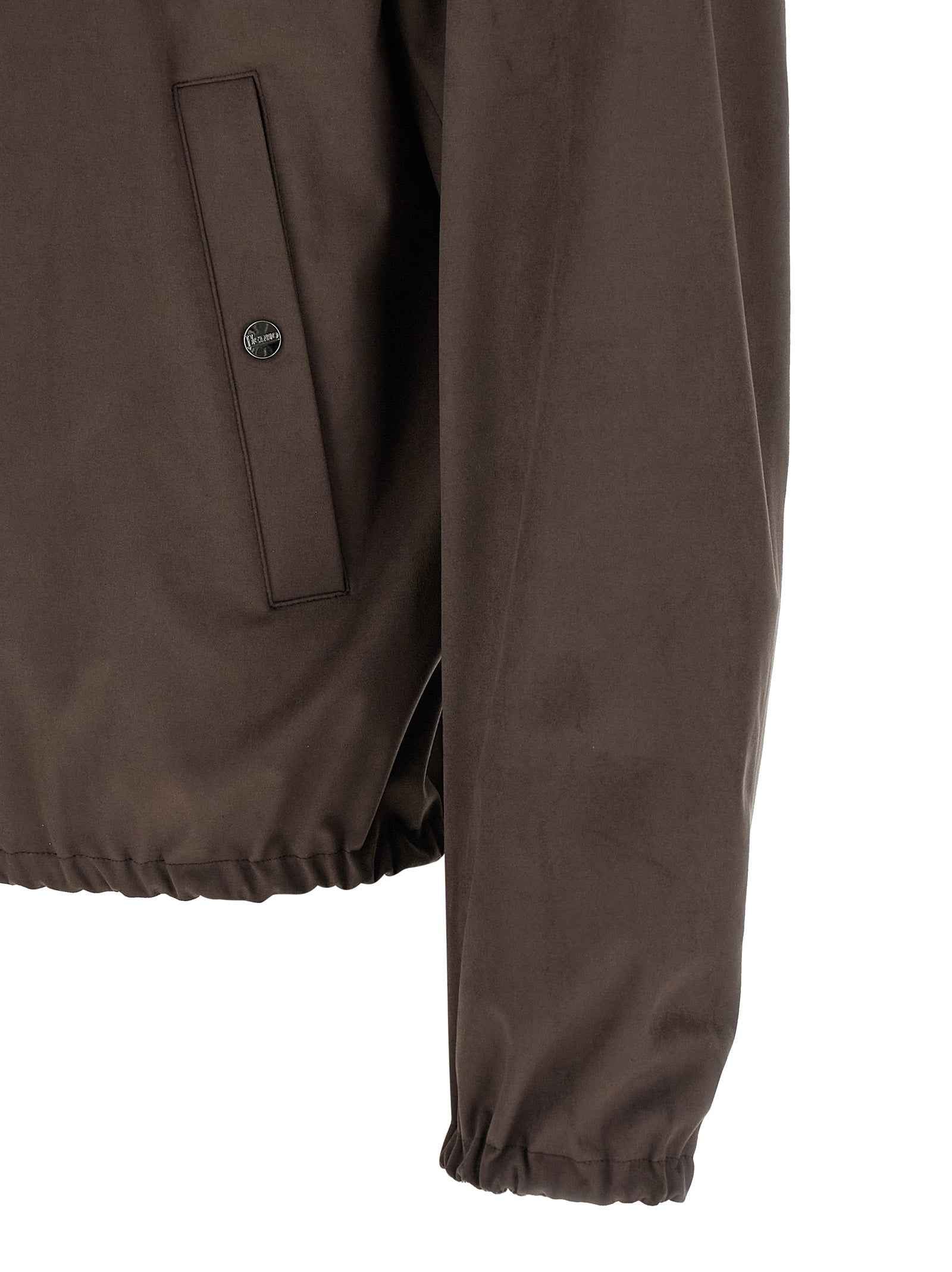 Herno Brown Polyester Jacket