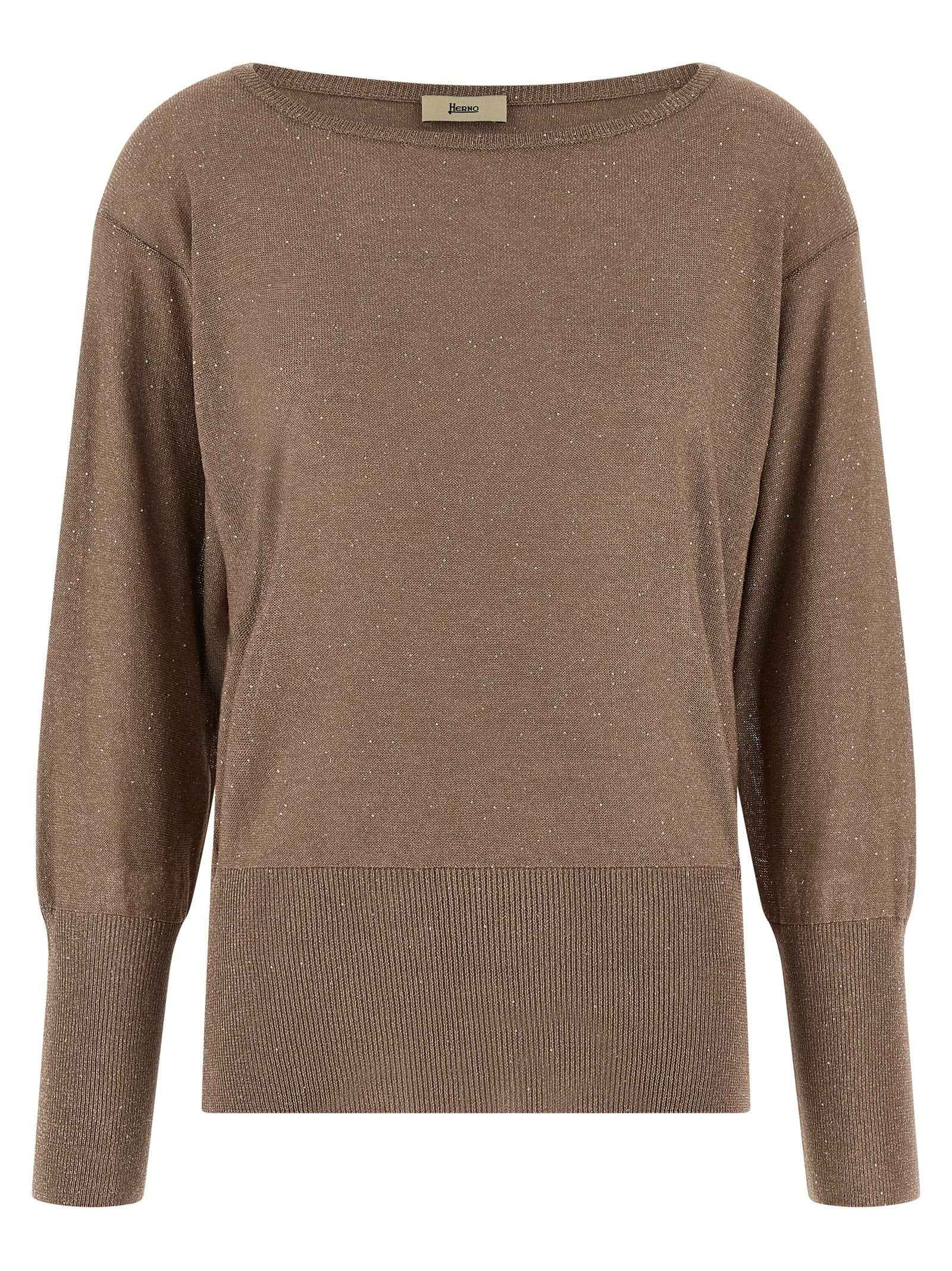 Herno Brown Viscose Cardigan