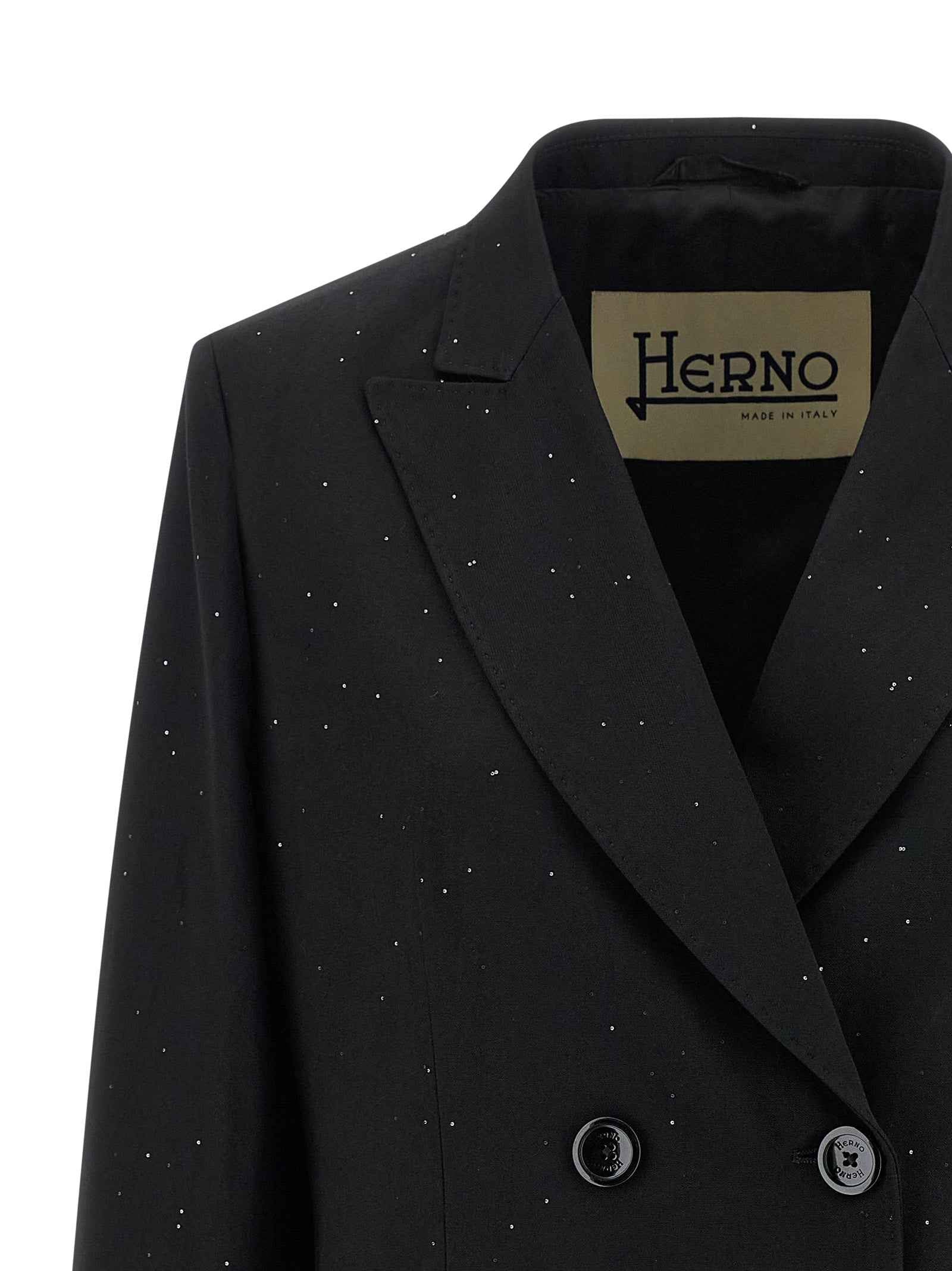 Herno Black Viscose Blazer