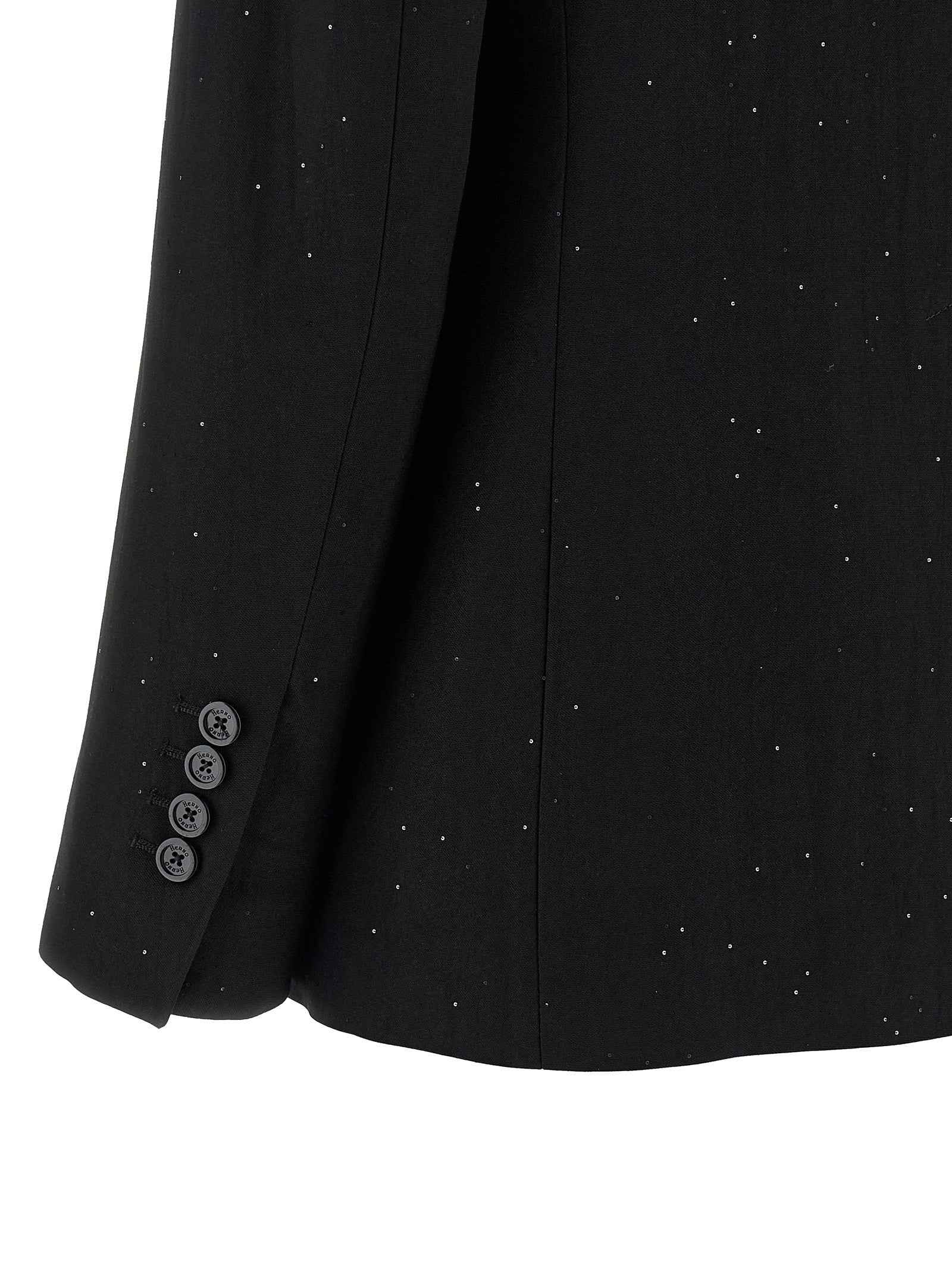 Herno Black Viscose Blazer