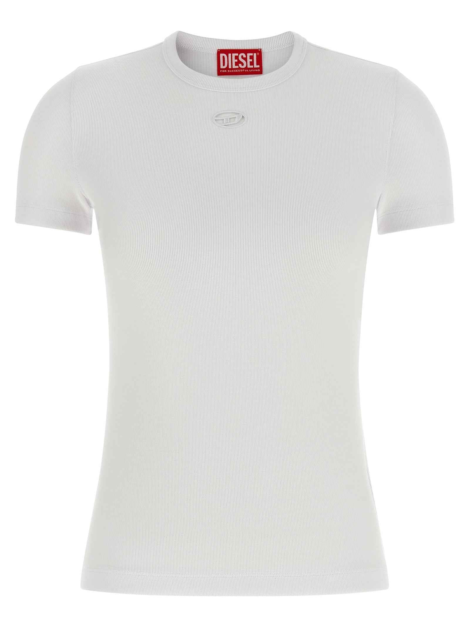 Diesel White Cotton T-Shirt