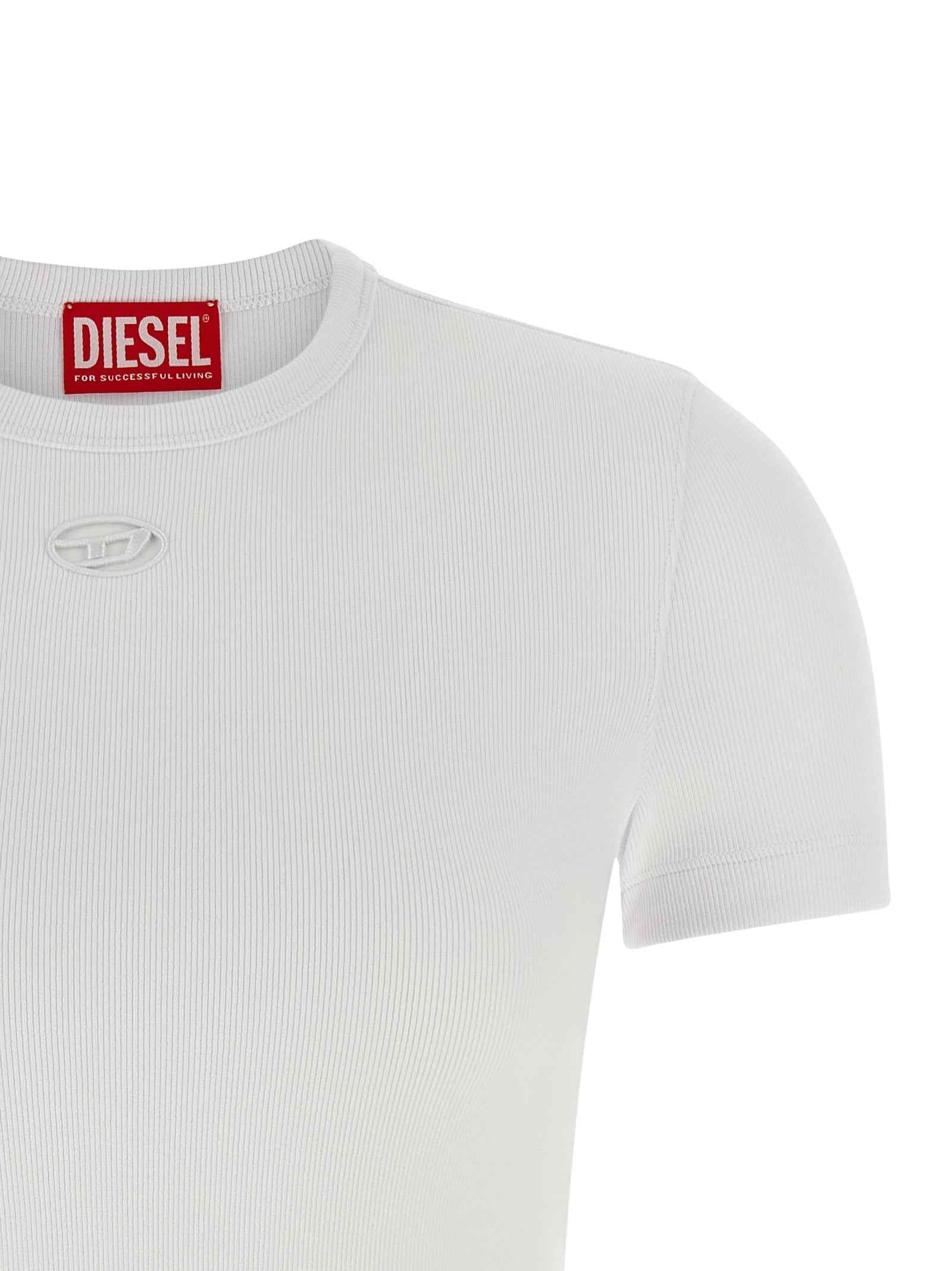 Diesel White Cotton T-Shirt