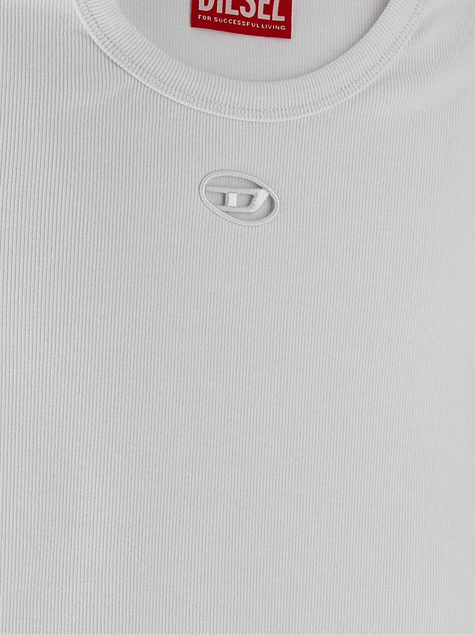 Diesel White Cotton T-Shirt