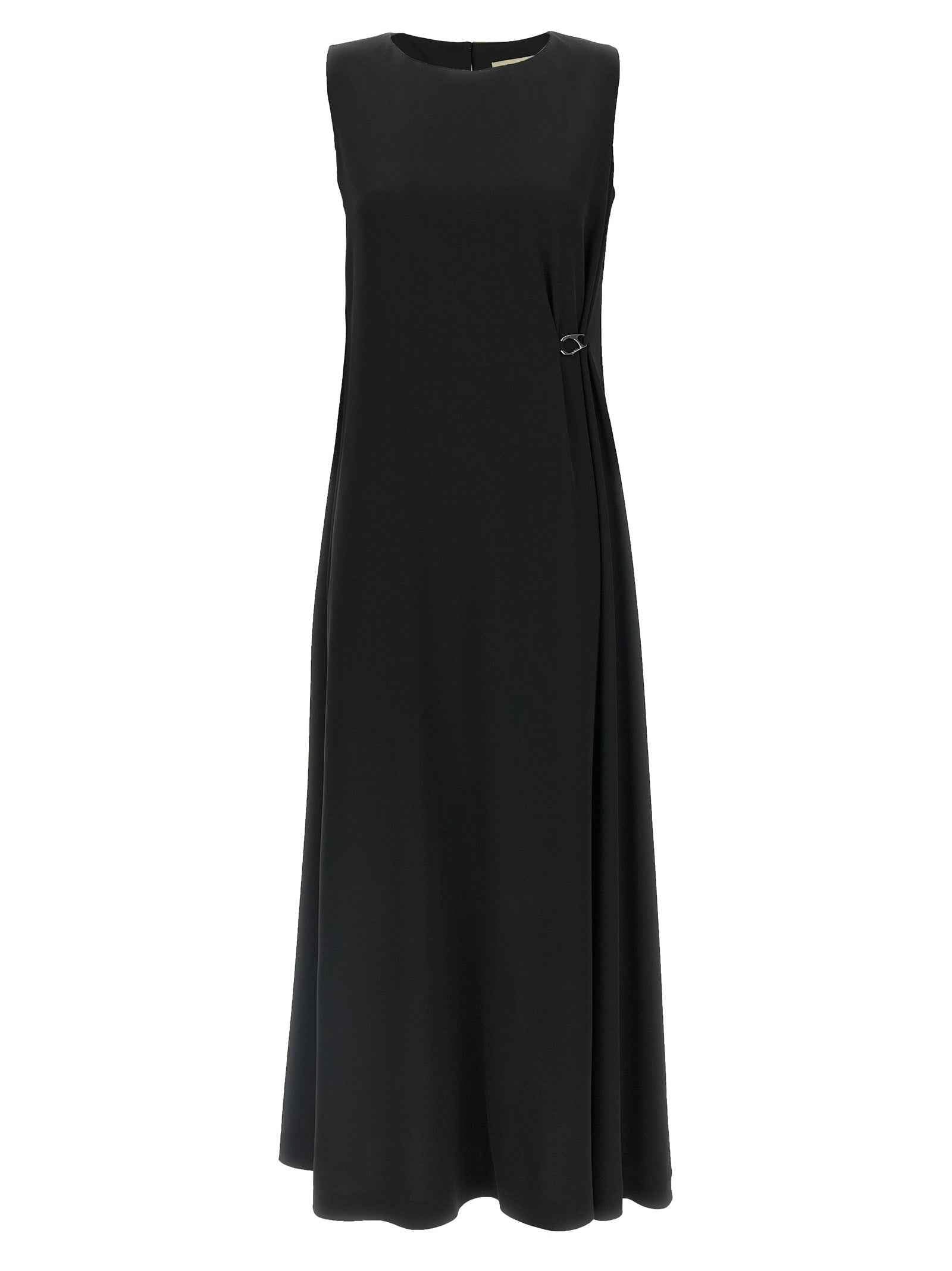 Herno Black Polyester Long Dress