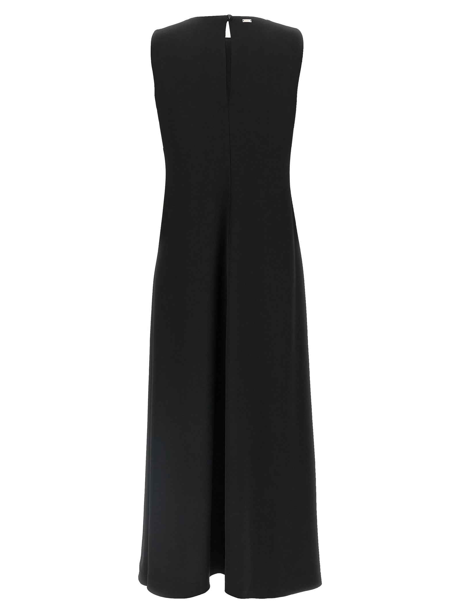 Herno Black Polyester Long Dress