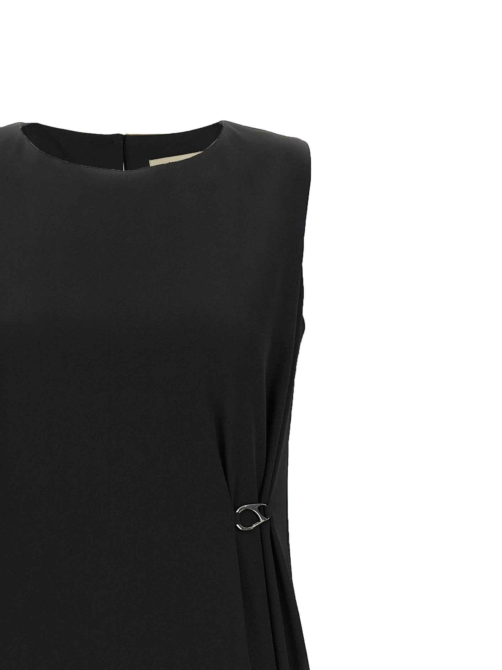 Herno Black Polyester Long Dress
