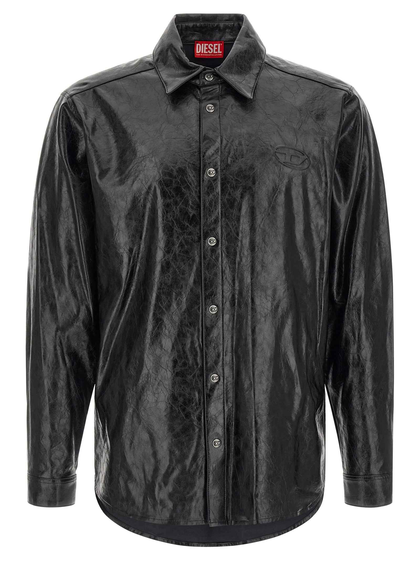 Diesel Black Viscose Blouse