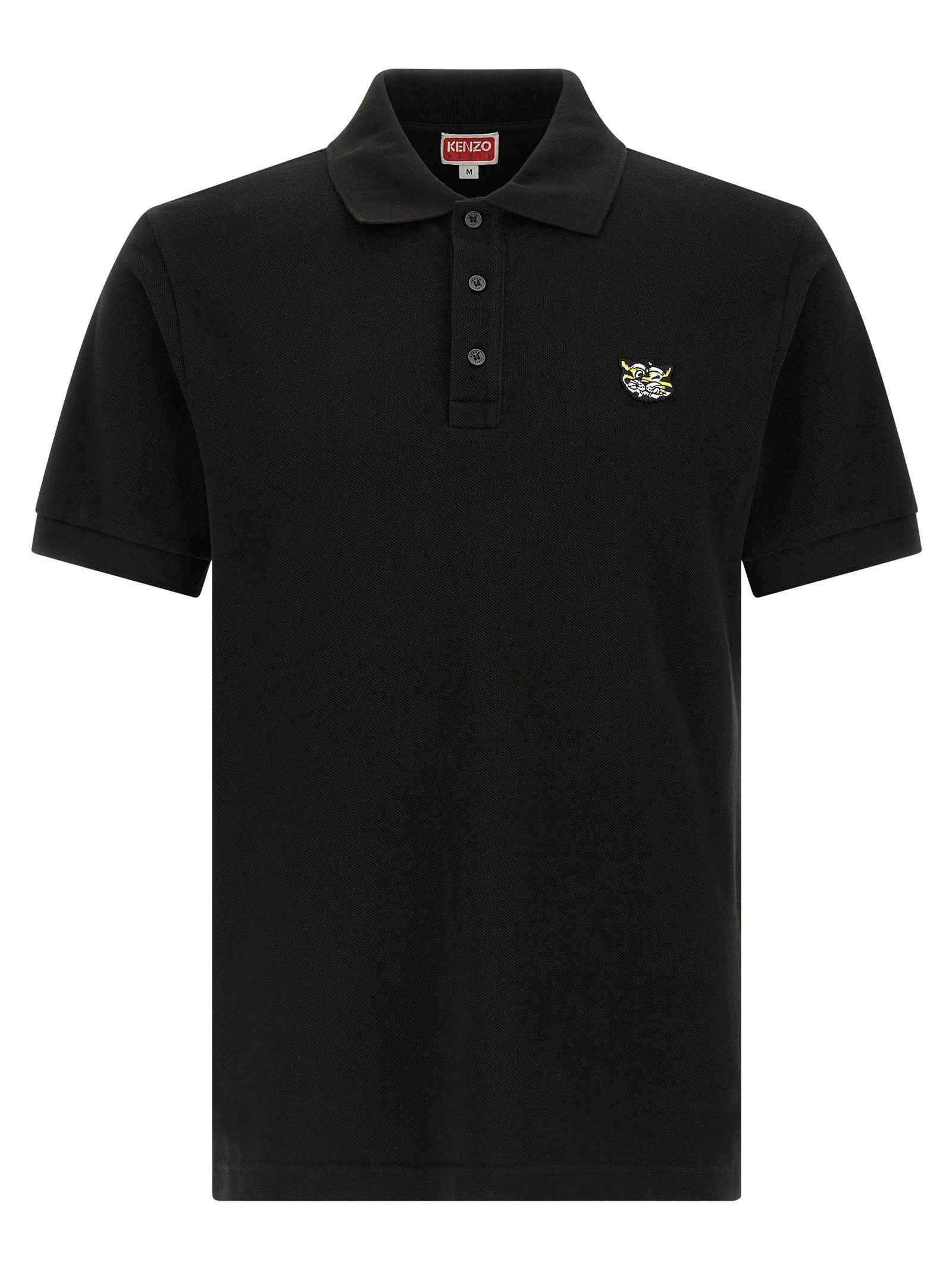 Kenzo Black Cotton Polo Shirt