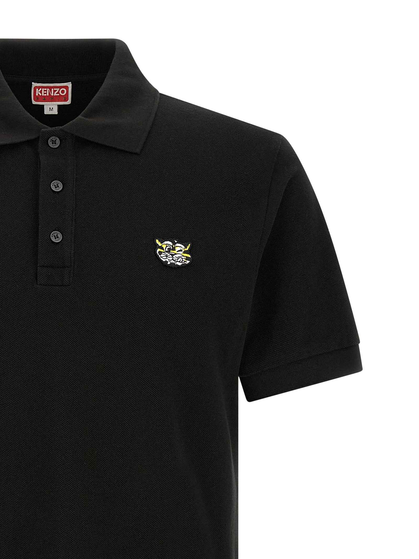 Kenzo Black Cotton Polo Shirt