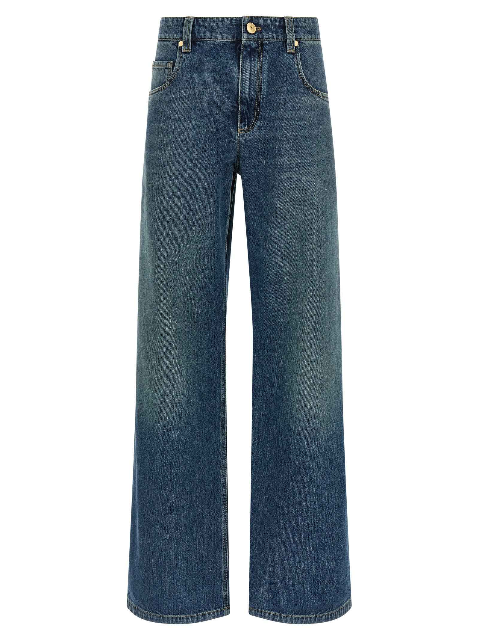 Brunello Cucinelli Blue Cotton Jeans Denim