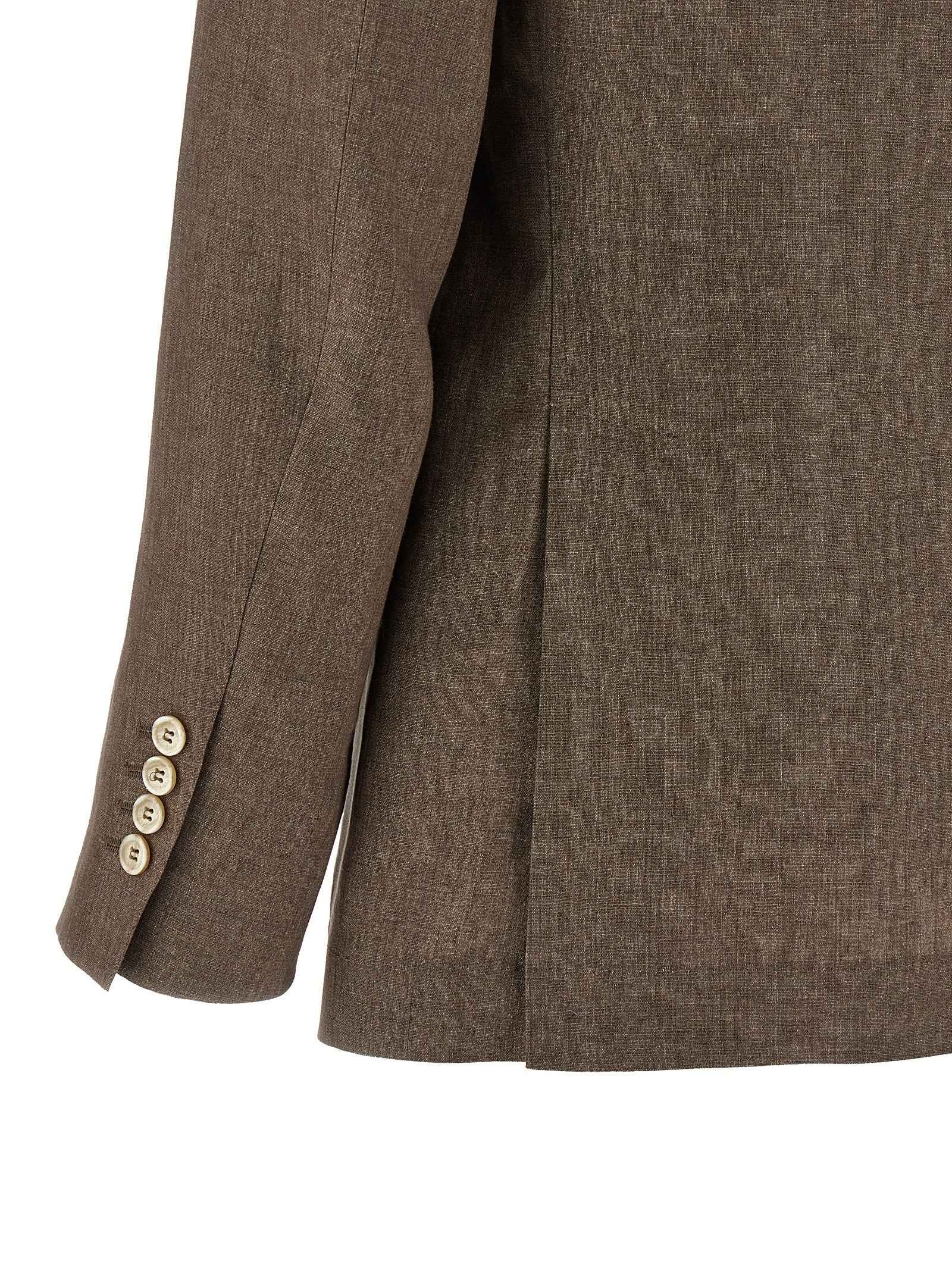 Brunello Cucinelli Brown Linen Blazer