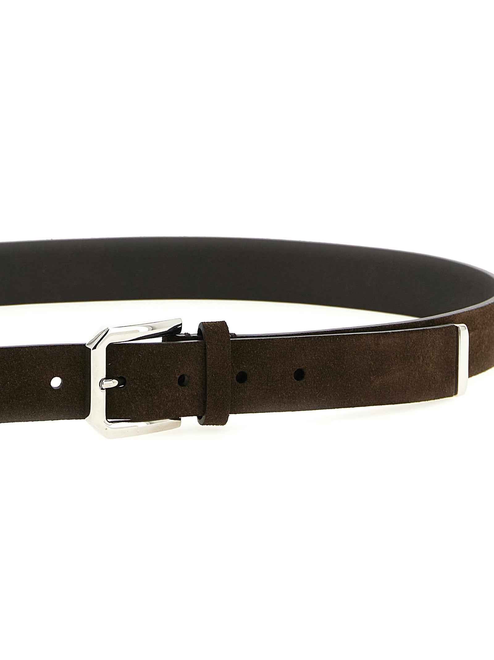 Brunello Cucinelli Brown Bull Skin Regular Belt