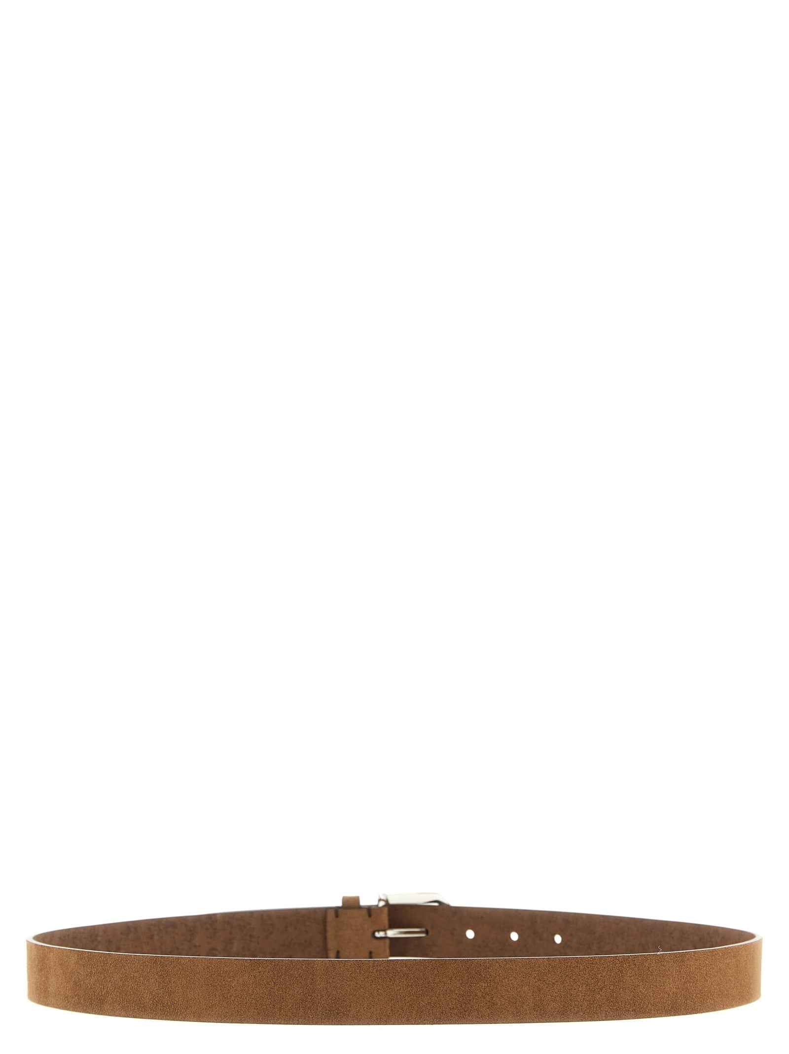 Brunello Cucinelli Brown Bull Skin Regular Belt