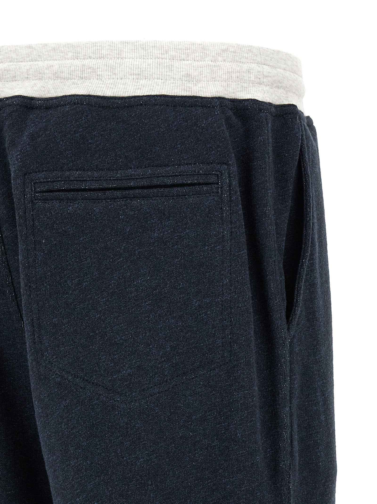 Brunello Cucinelli Blue Cotton Joggers (Workout Pants)