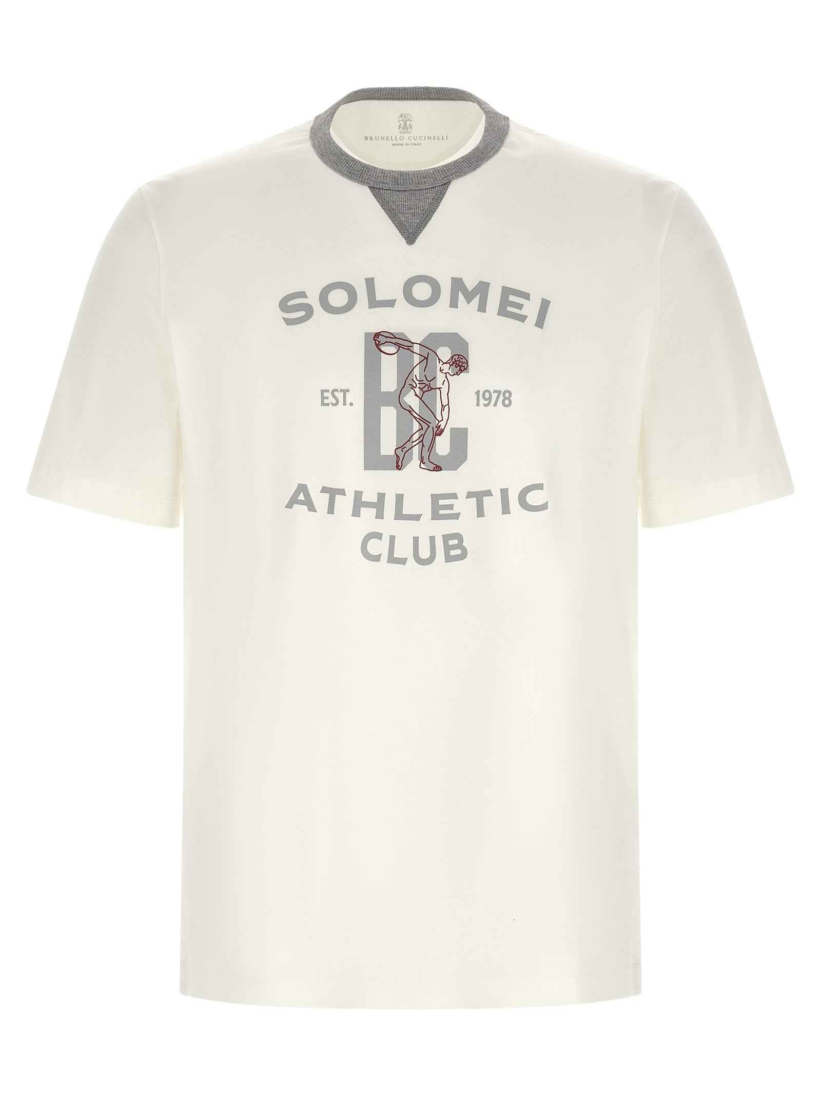 Brunello Cucinelli White Cotton T-Shirt