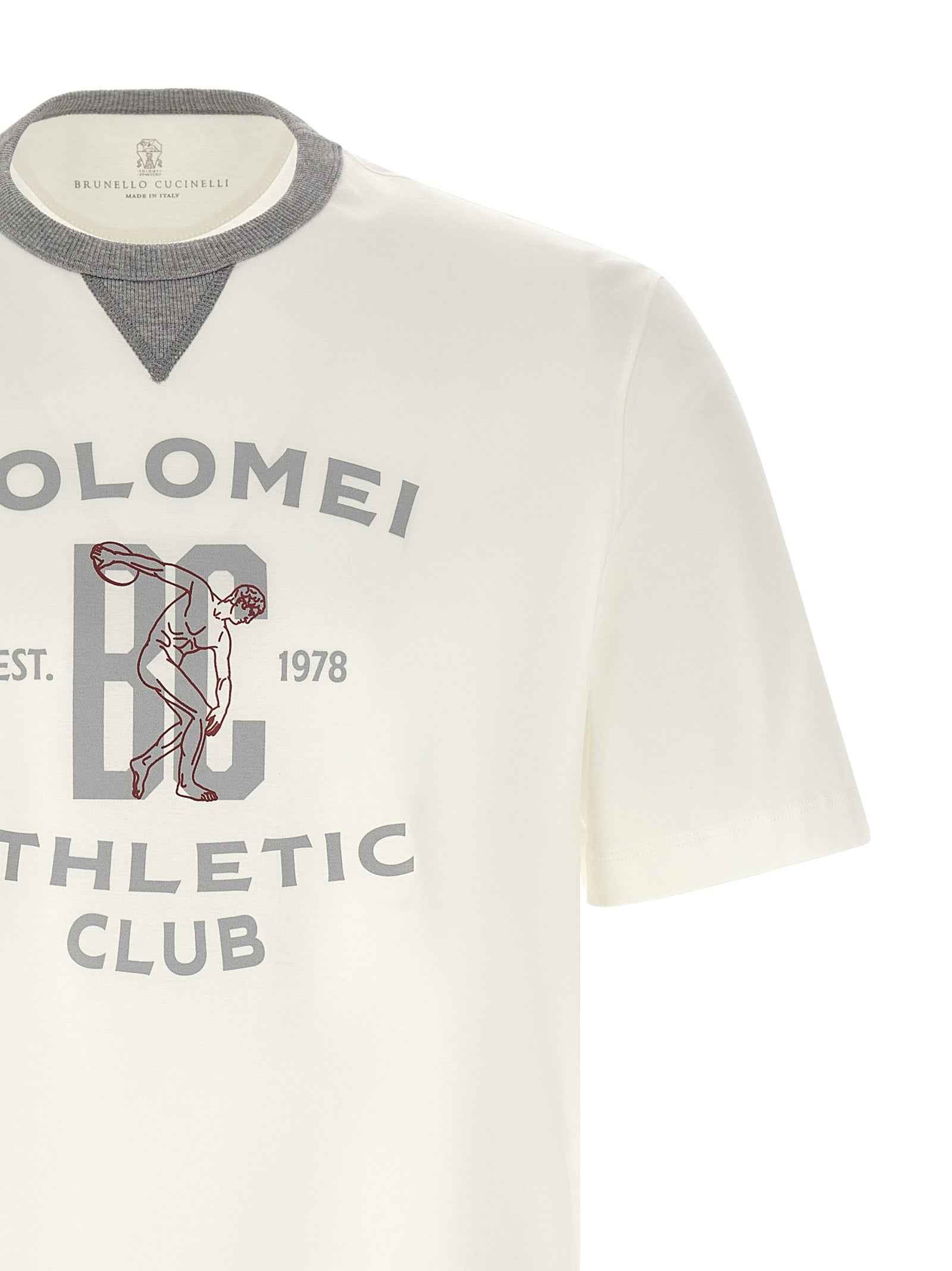 Brunello Cucinelli White Cotton T-Shirt