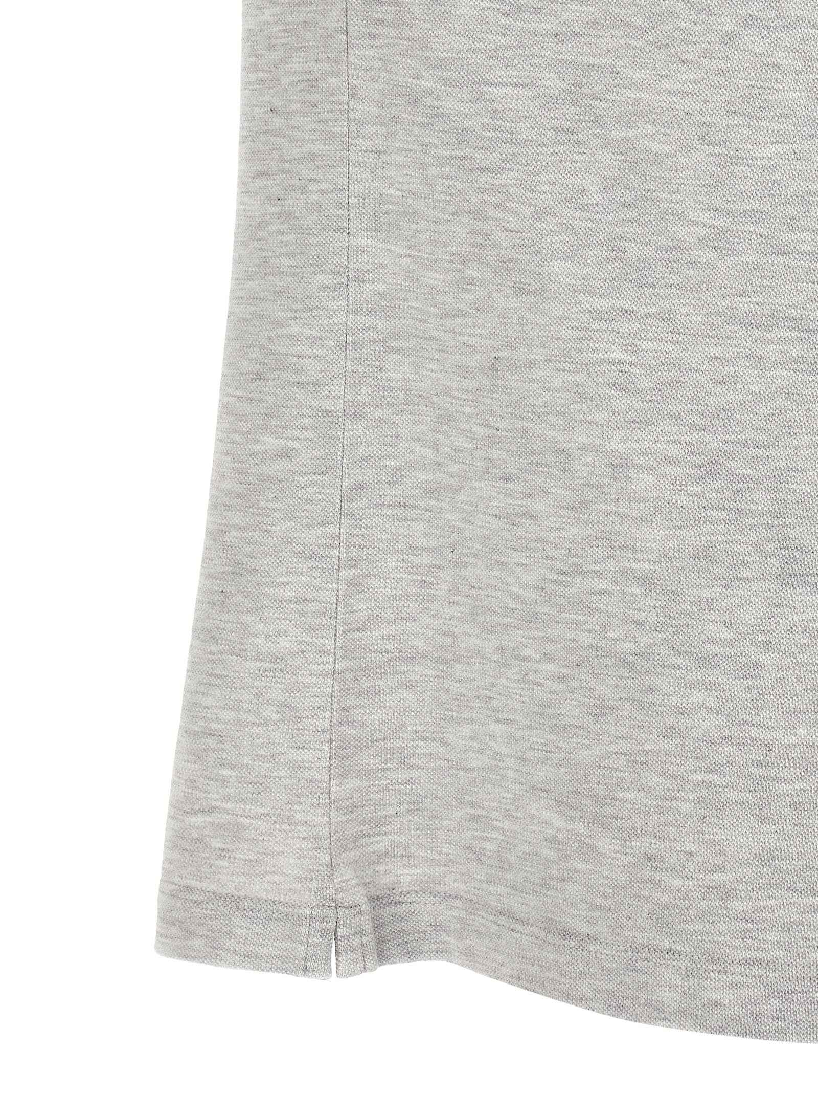 Brunello Cucinelli Gray Cotton Polo Shirt
