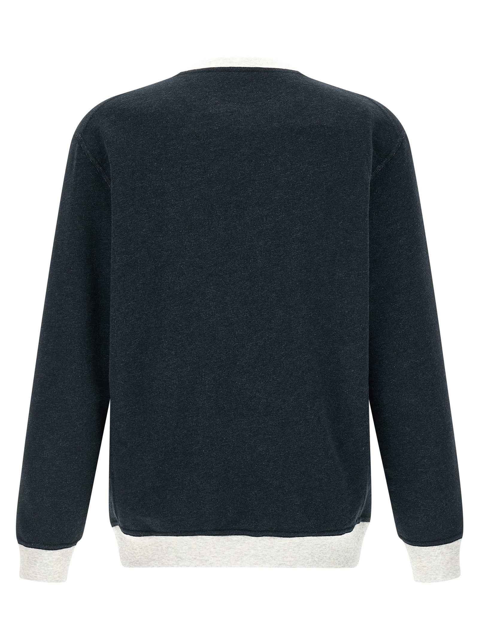 Brunello Cucinelli Blue Cotton Sweatshirt